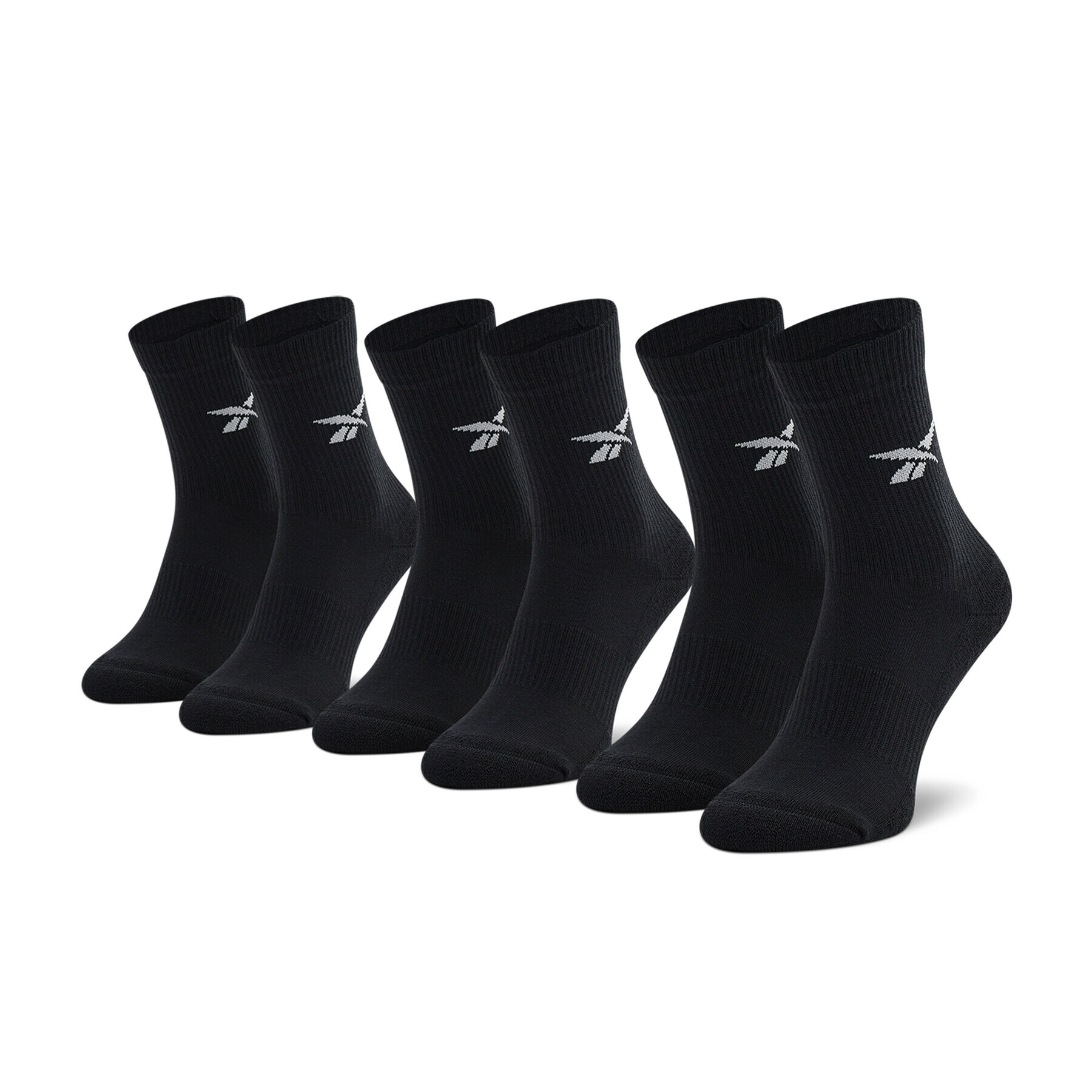 Reebok Sada 3 párů vysokých ponožek unisex Cl Fo Crew Sock 3P HF5484 Černá - Pepit.cz