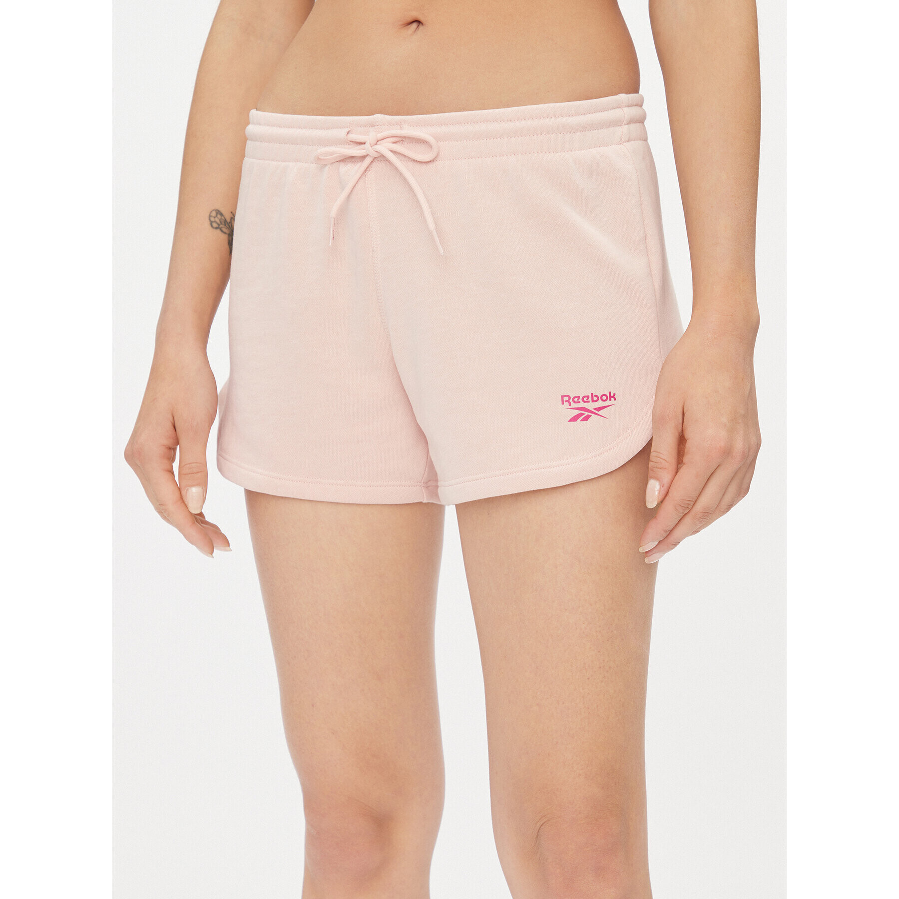 Reebok Sportovní kraťasy Identity French Terry Shorts IM4152 Růžová Slim Fit - Pepit.cz