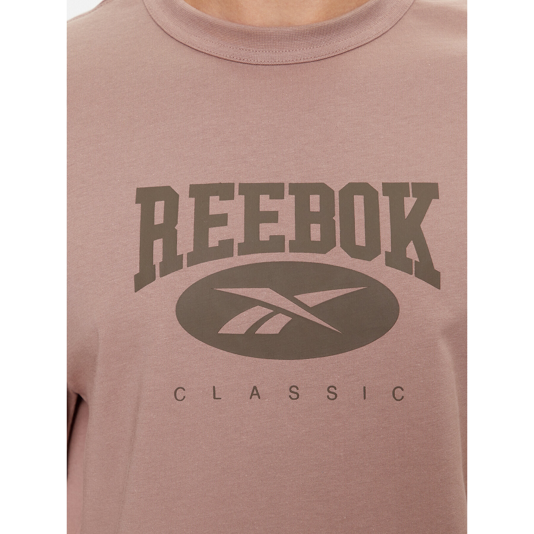 Reebok T-Shirt Archive Essentials IL8792 Béžová Regular Fit - Pepit.cz