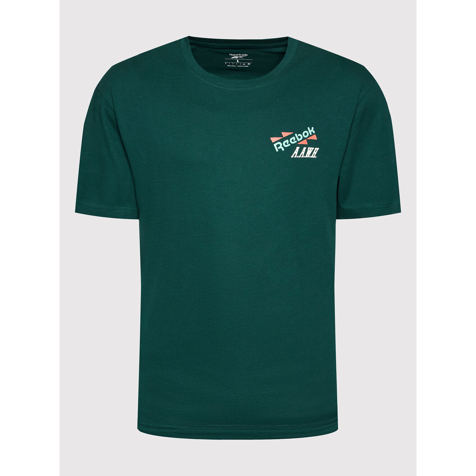 Reebok T-Shirt Certified HH7390 Zelená Relaxed Fit - Pepit.cz