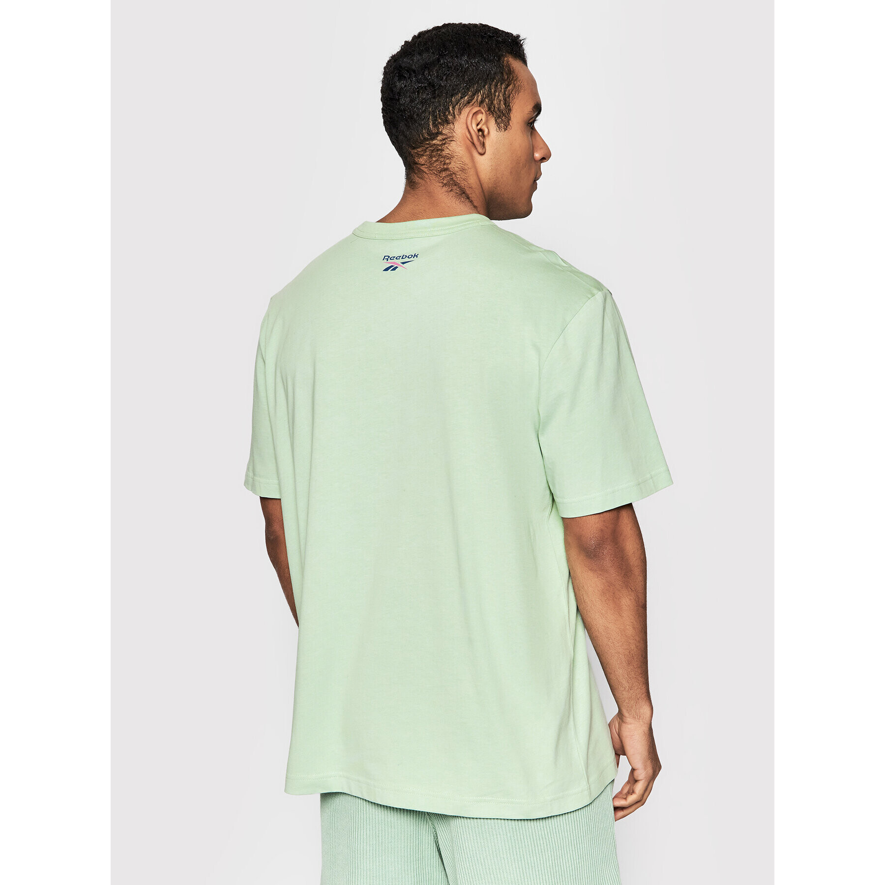 Reebok T-Shirt Classics Destination H54353 Zelená Loose Fit - Pepit.cz