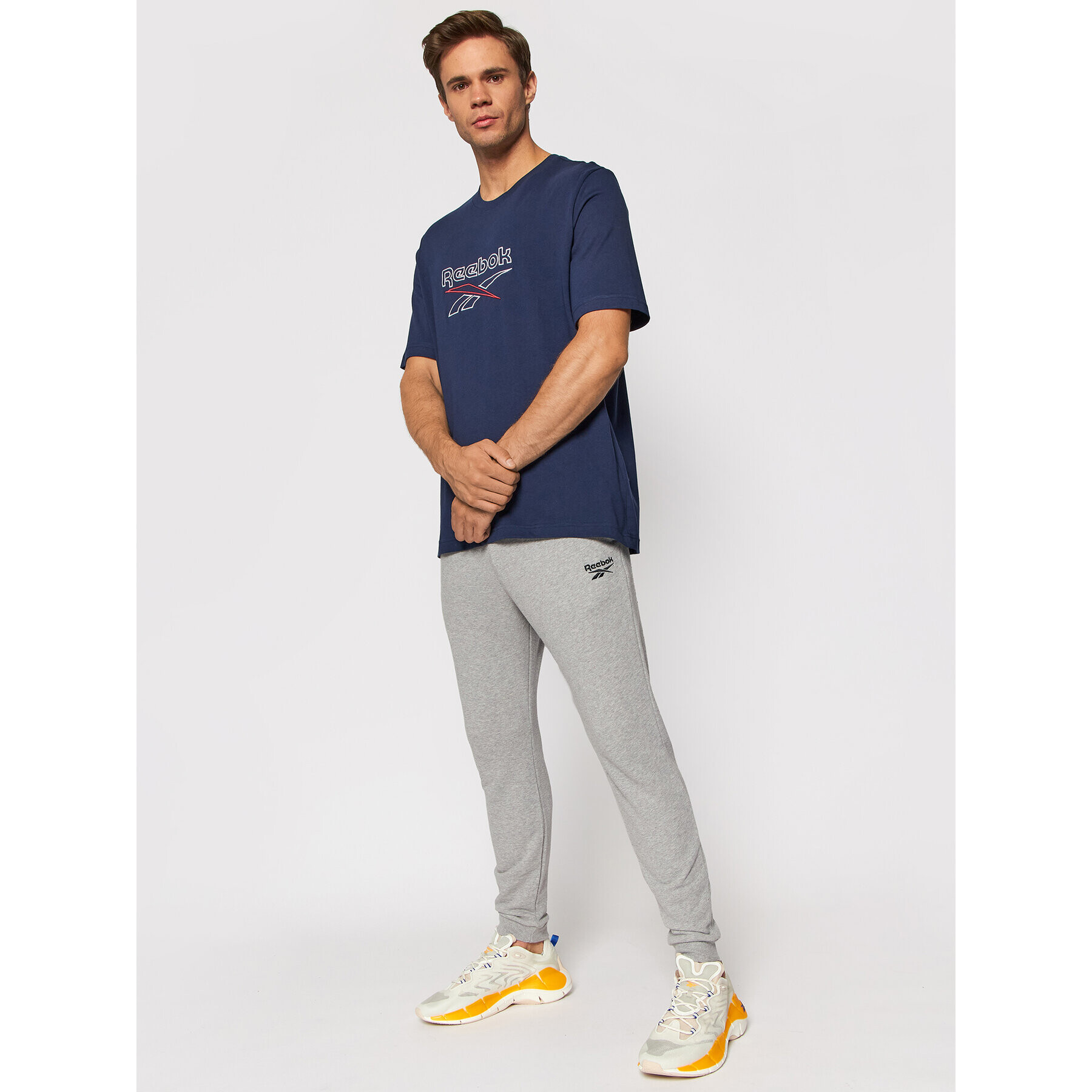 Reebok T-Shirt Classics GS9137 Tmavomodrá Oversize - Pepit.cz