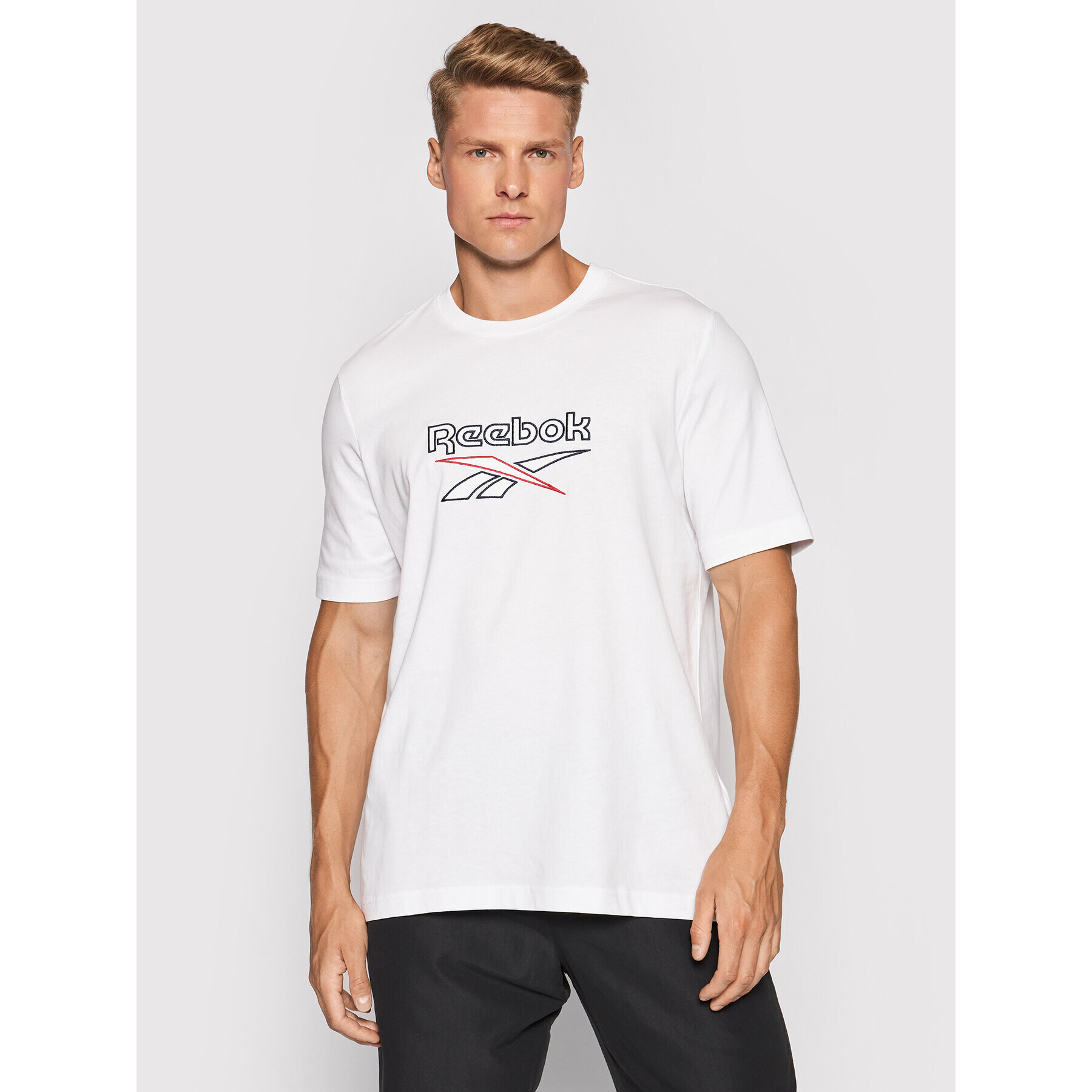 Reebok T-Shirt Classics Vector GS9138 Bílá Oversize - Pepit.cz