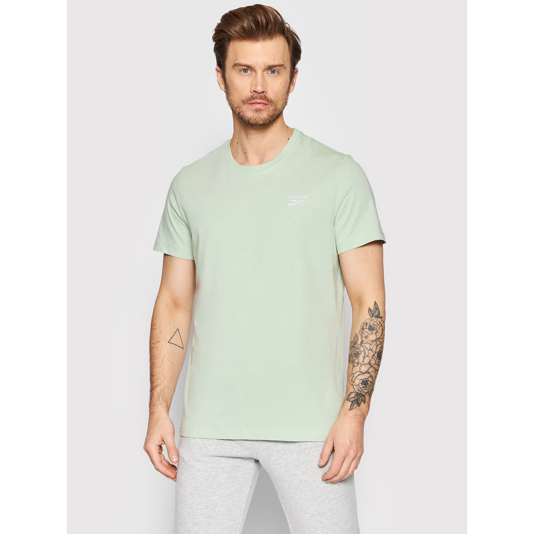 Reebok T-Shirt Identity HB2143 Zelená Regular Fit - Pepit.cz