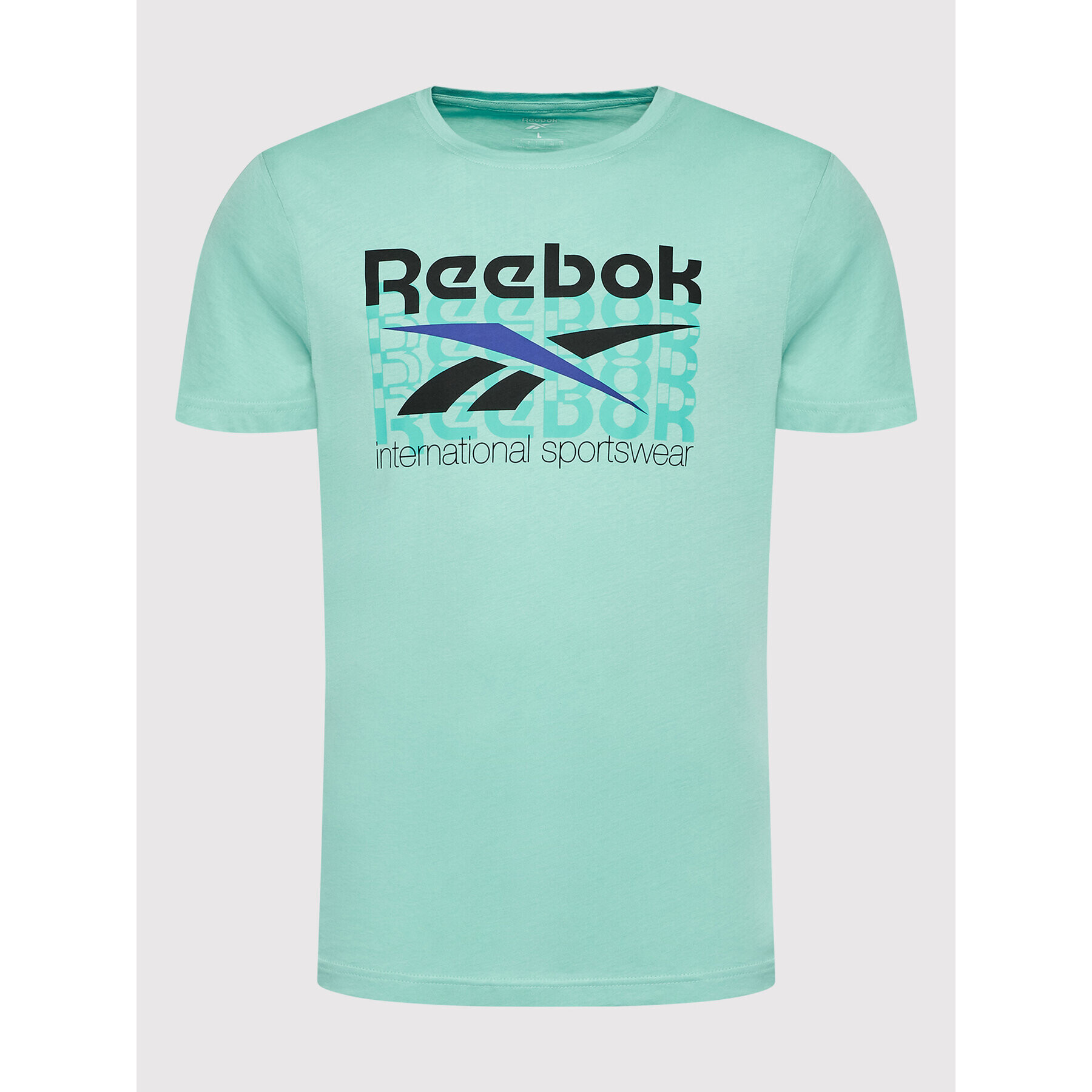 Reebok T-Shirt International Sportswear HH7381 Modrá Regular Fit - Pepit.cz