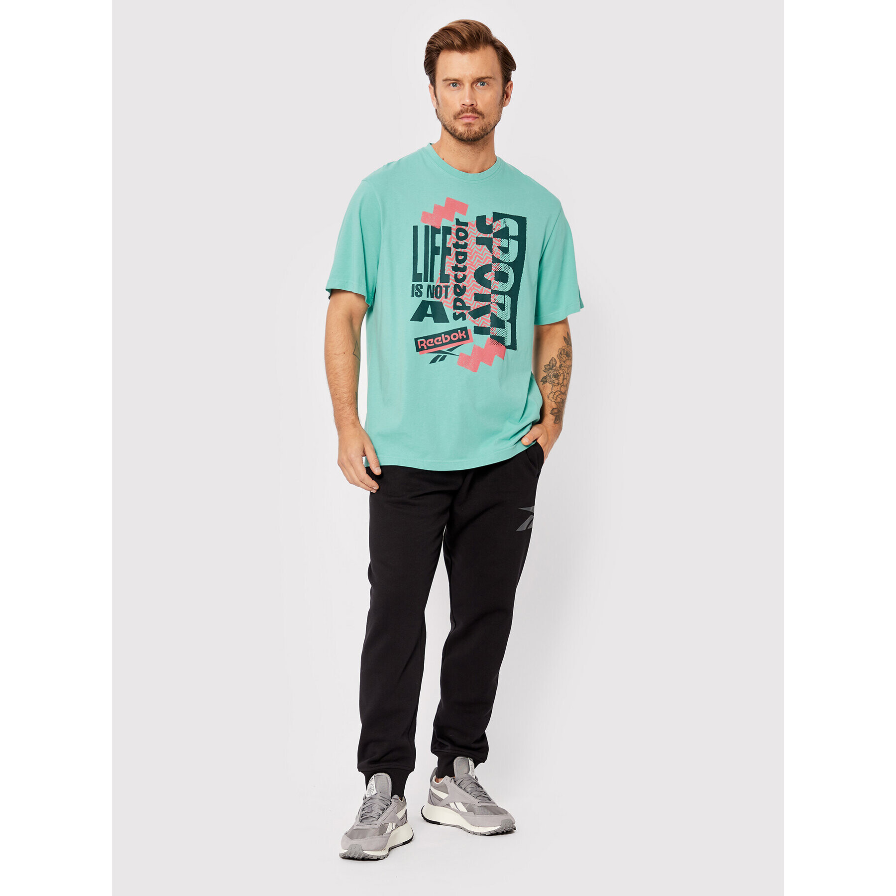 Reebok T-Shirt Series Spectator Sport Vibe HH8554 Modrá Oversize - Pepit.cz