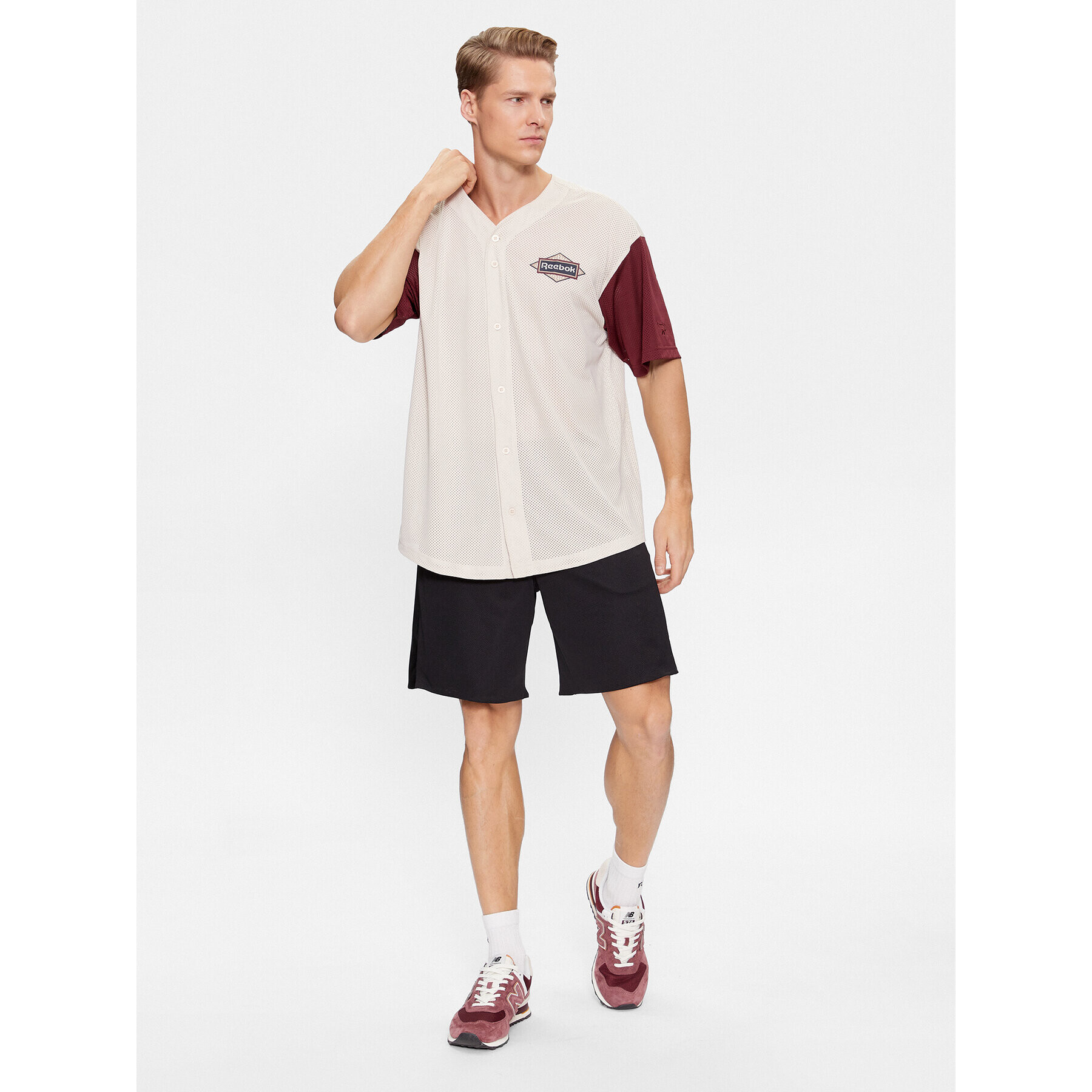 Reebok T-Shirt Sporting Goods II0678 Béžová Regular Fit - Pepit.cz