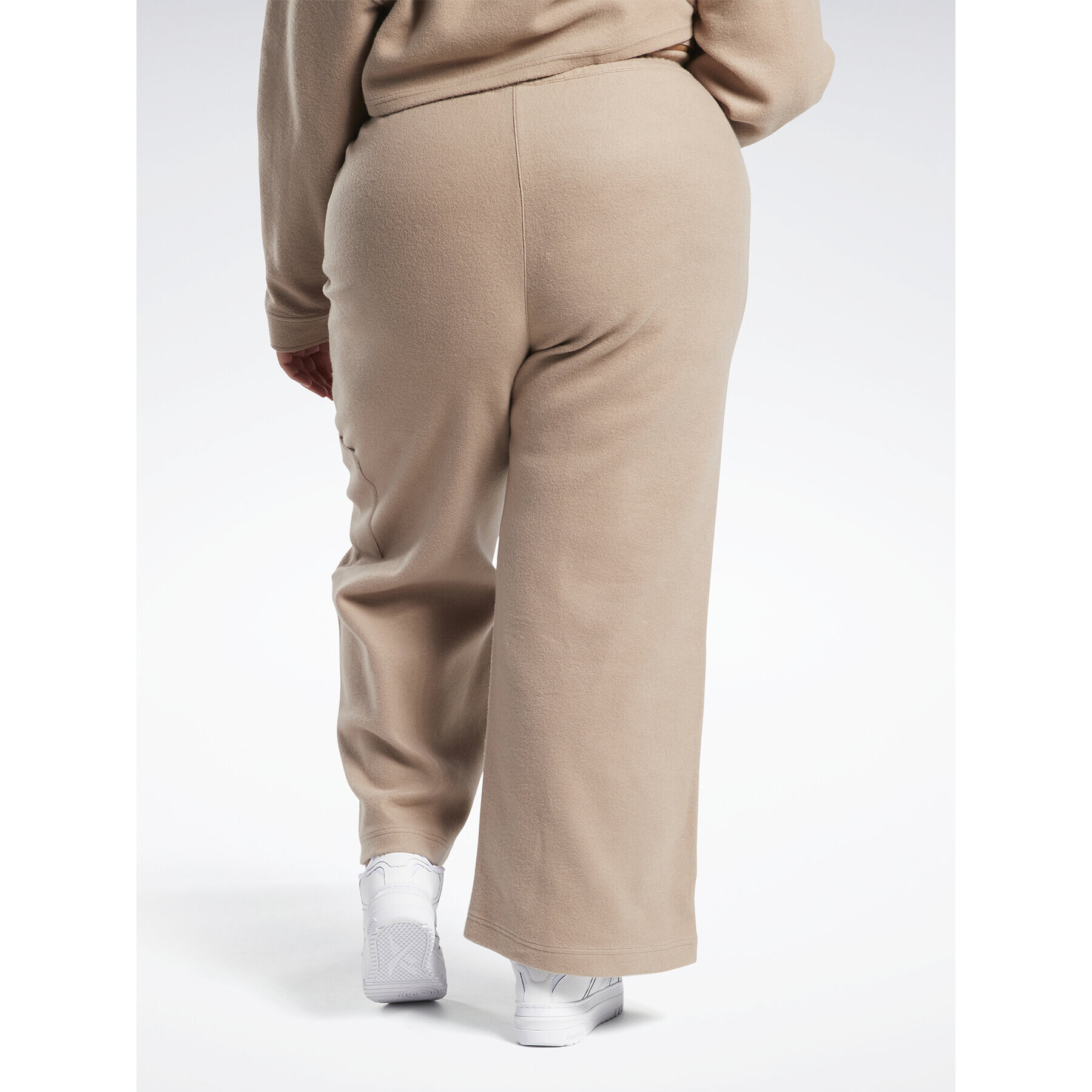 Reebok Teplákové kalhoty Classics Reverse Fleece Wide Leg Joggers (Plus Size) IB4453 Hnědá - Pepit.cz