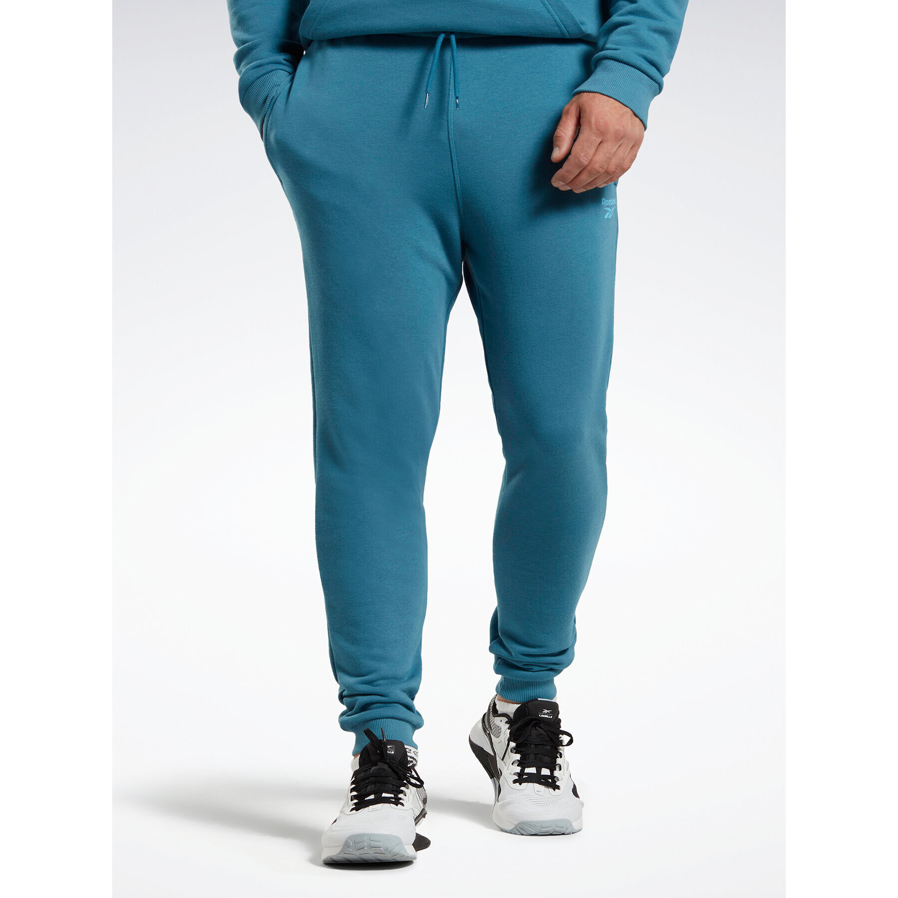 Reebok Teplákové kalhoty Identity French Terry Joggers H49680 Modrá Regular Fit - Pepit.cz