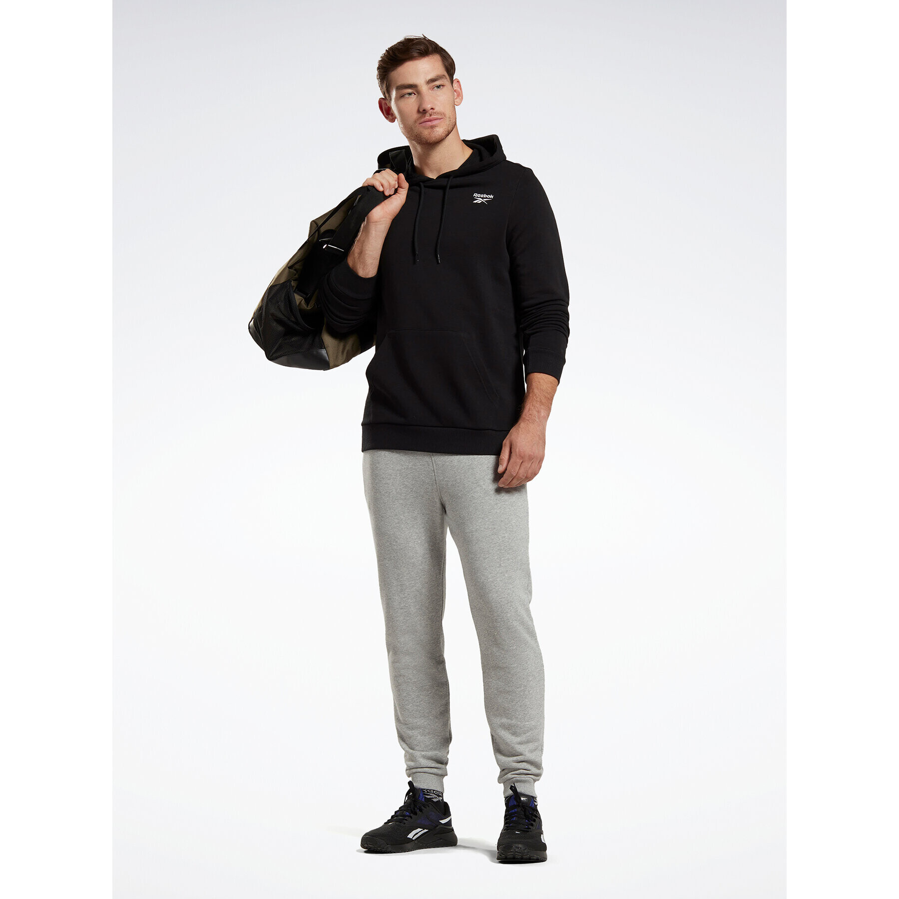 Reebok Teplákové kalhoty Identity French Terry Joggers HZ8785 Šedá Regular Fit - Pepit.cz