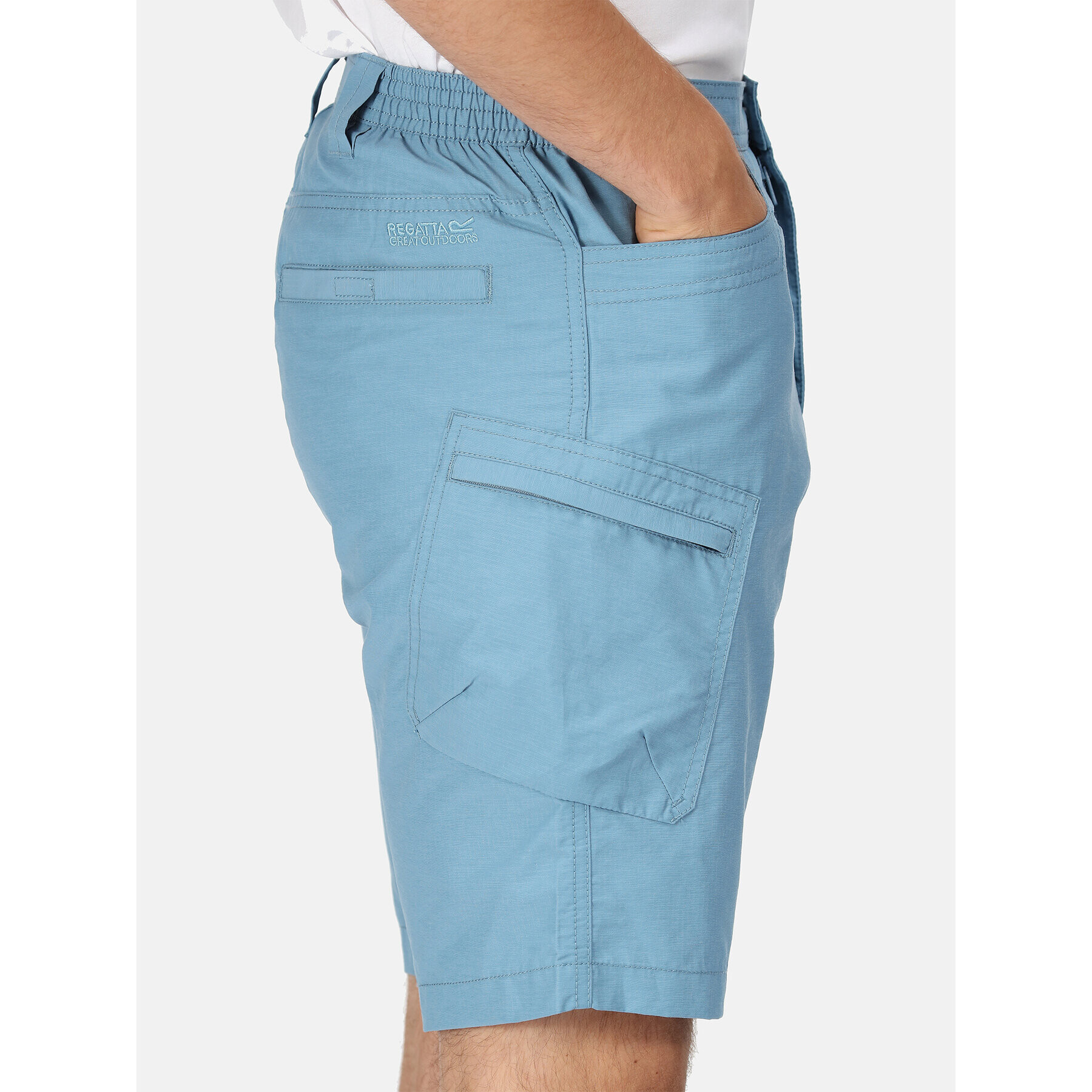 Regatta Šortky z materiálu Delgado Short RMJ228 Modrá Regular Fit - Pepit.cz