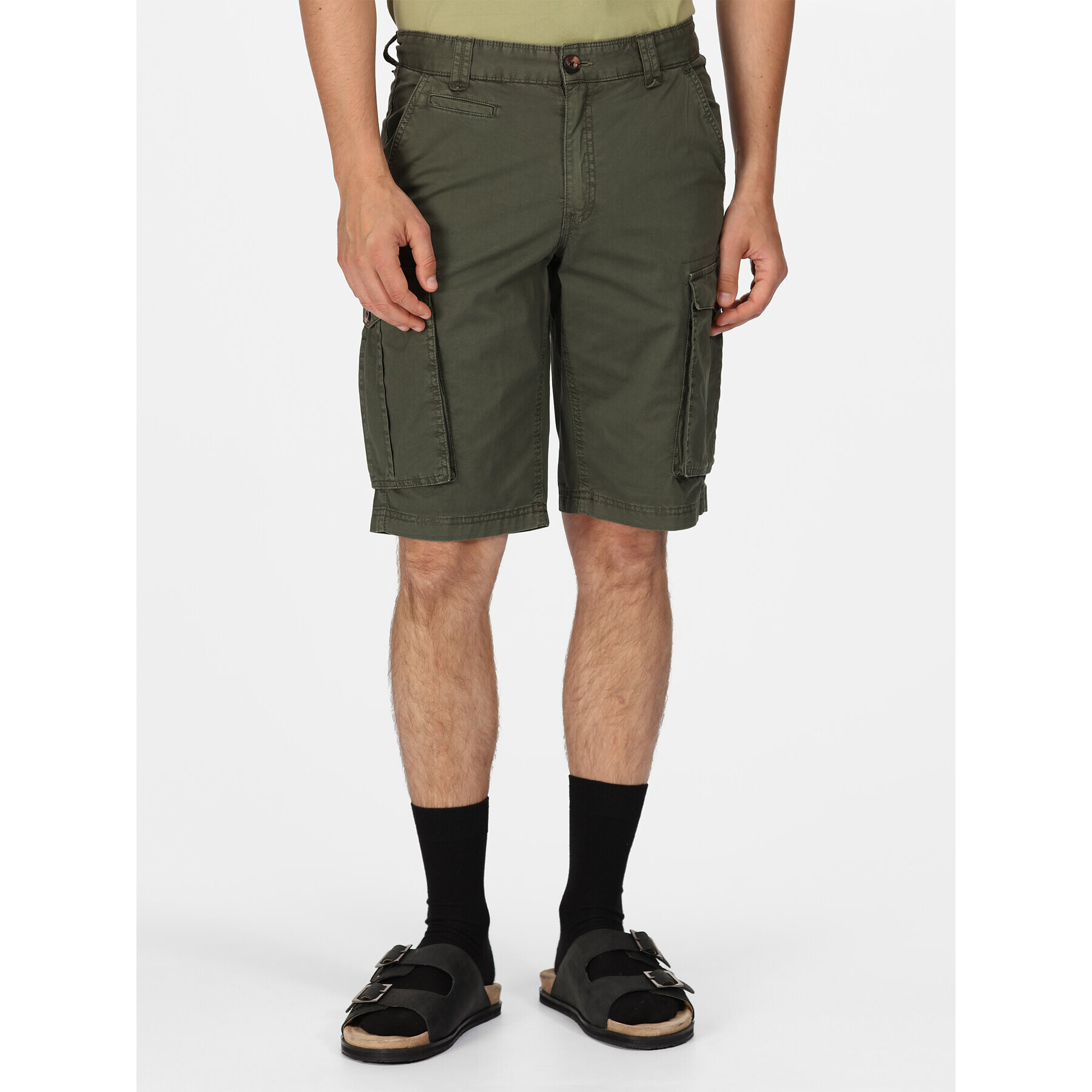 Regatta Šortky z materiálu Shorebay Short RMJ221 Khaki Regular Fit - Pepit.cz