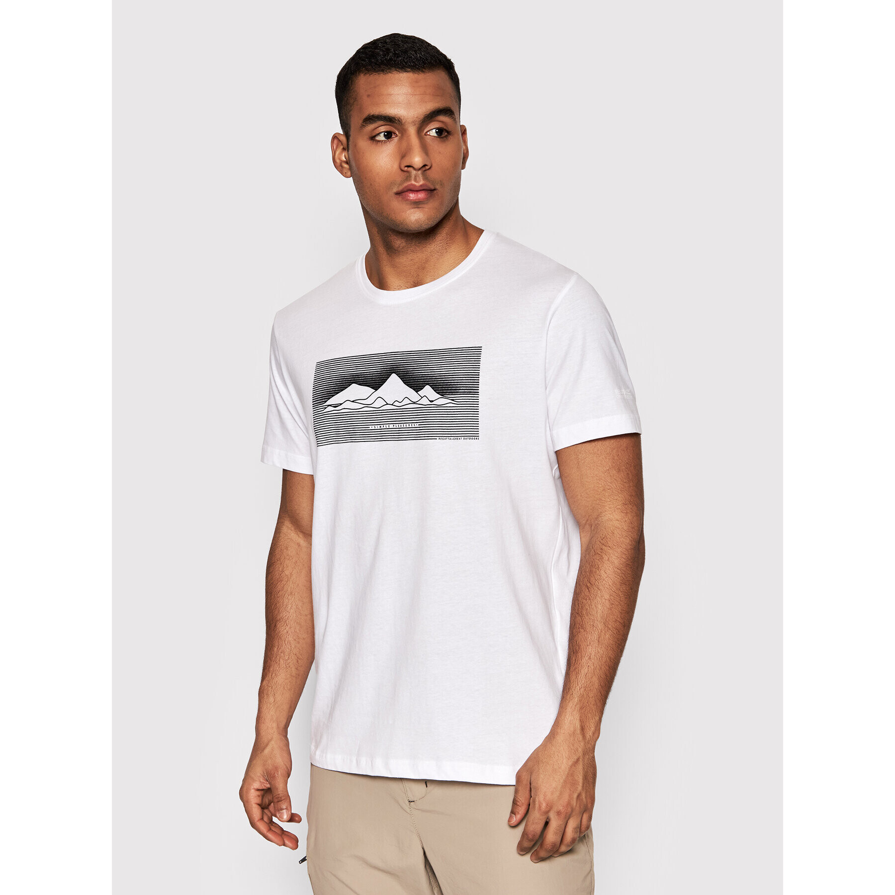 Regatta T-Shirt Breezed II RMT254 Bílá Regular Fit - Pepit.cz