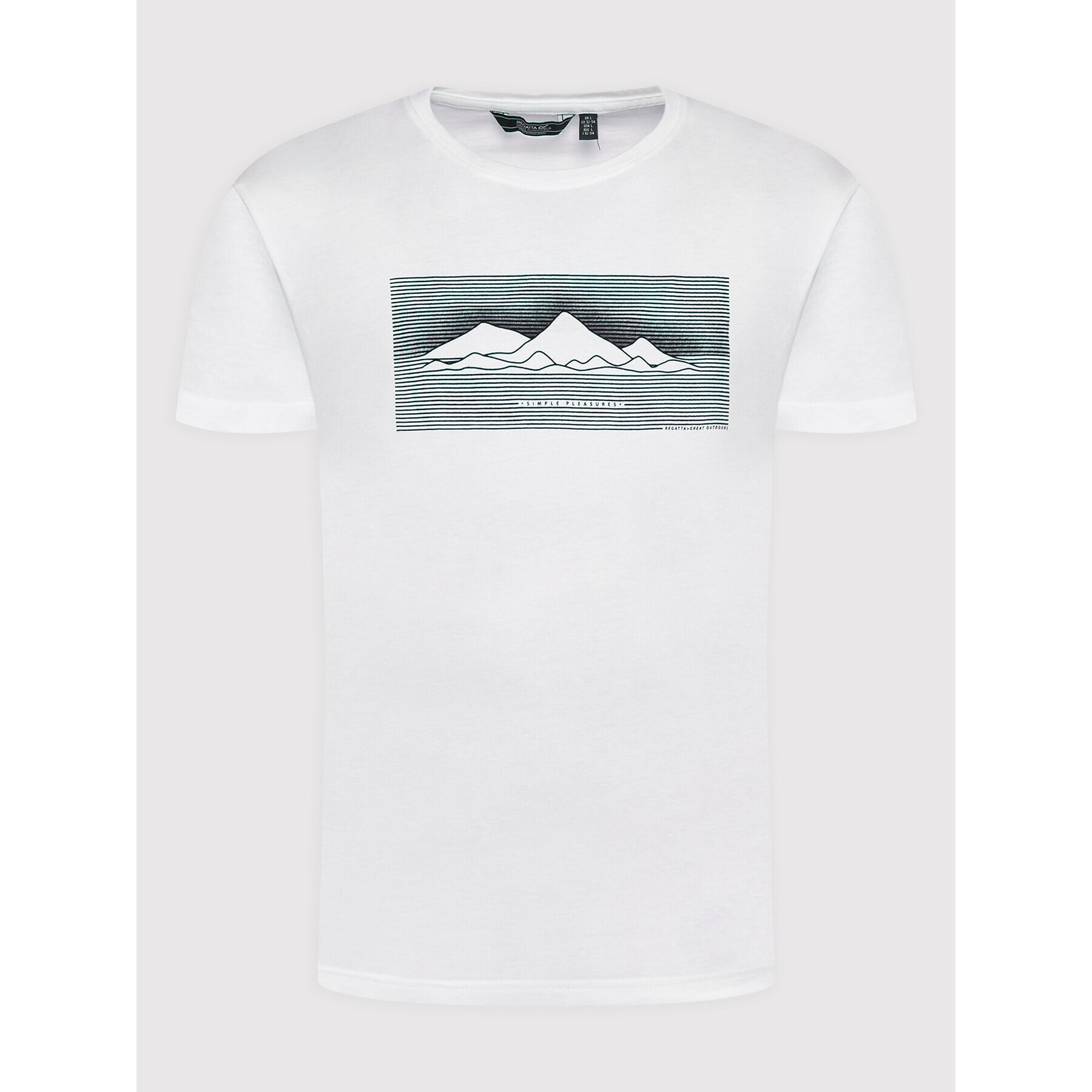 Regatta T-Shirt Breezed II RMT254 Bílá Regular Fit - Pepit.cz