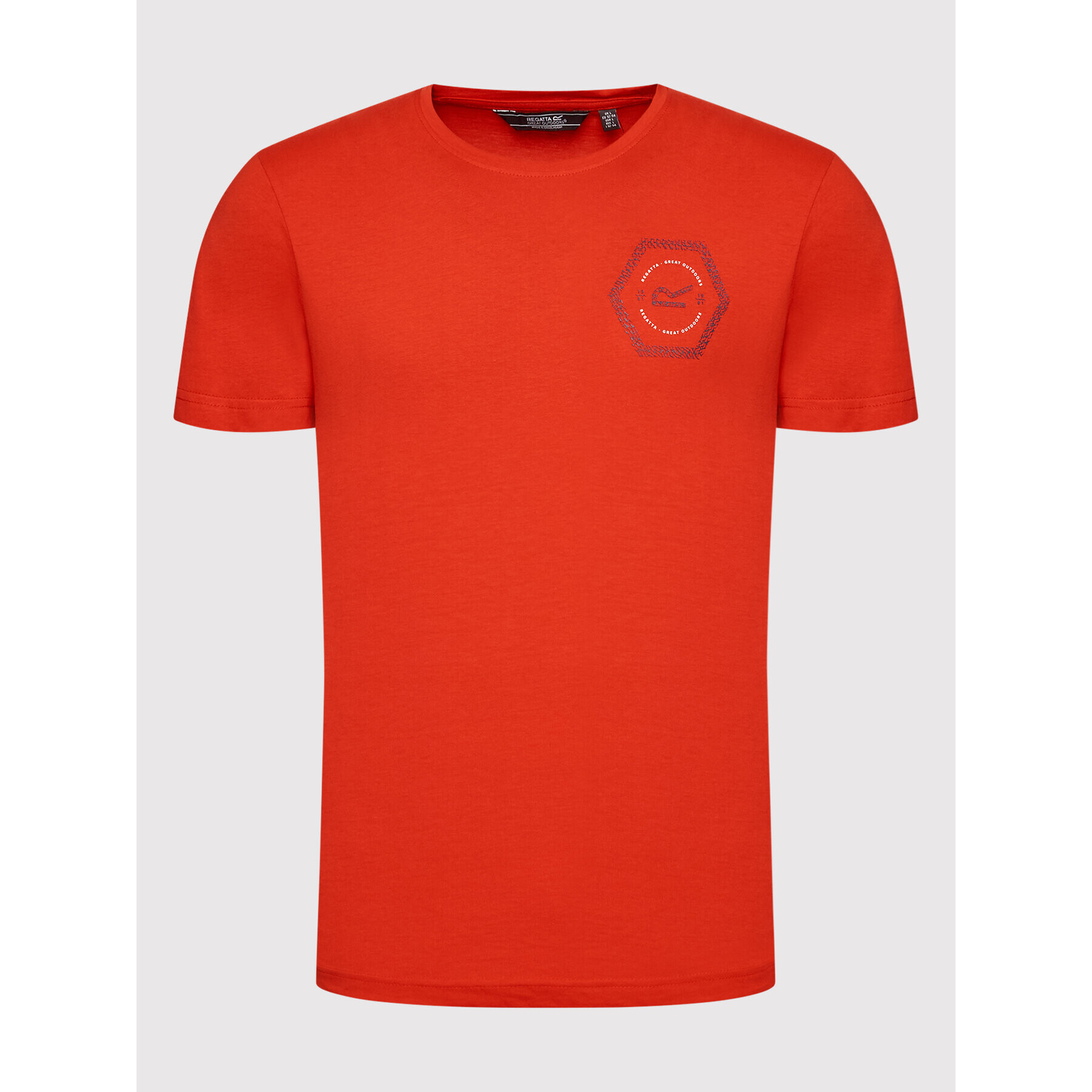 Regatta T-Shirt Breezed II RMT254 Červená Regular Fit - Pepit.cz