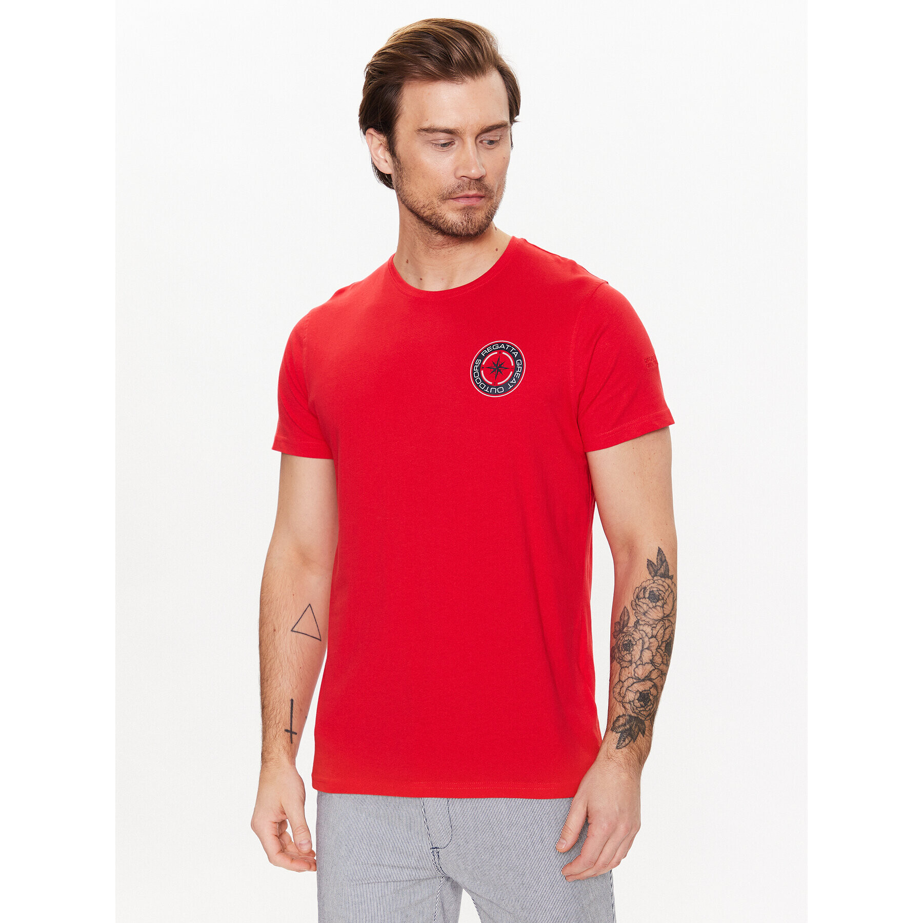 Regatta T-Shirt Cline VII RMT263 Červená Regular Fit - Pepit.cz