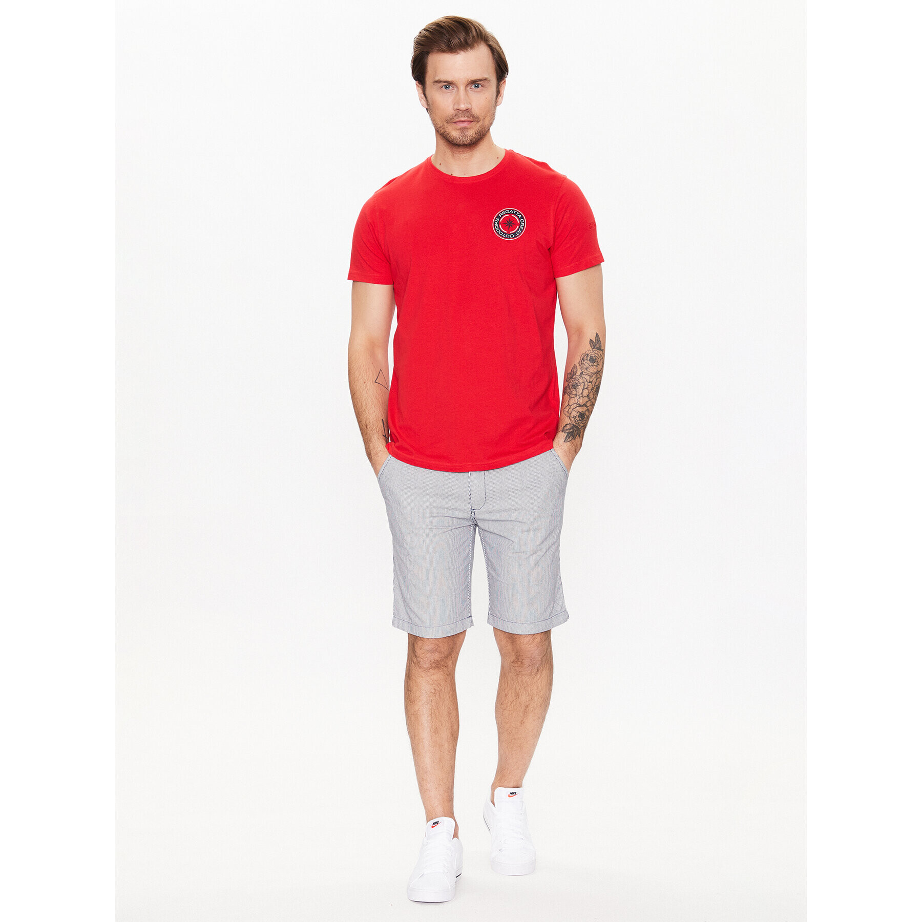 Regatta T-Shirt Cline VII RMT263 Červená Regular Fit - Pepit.cz