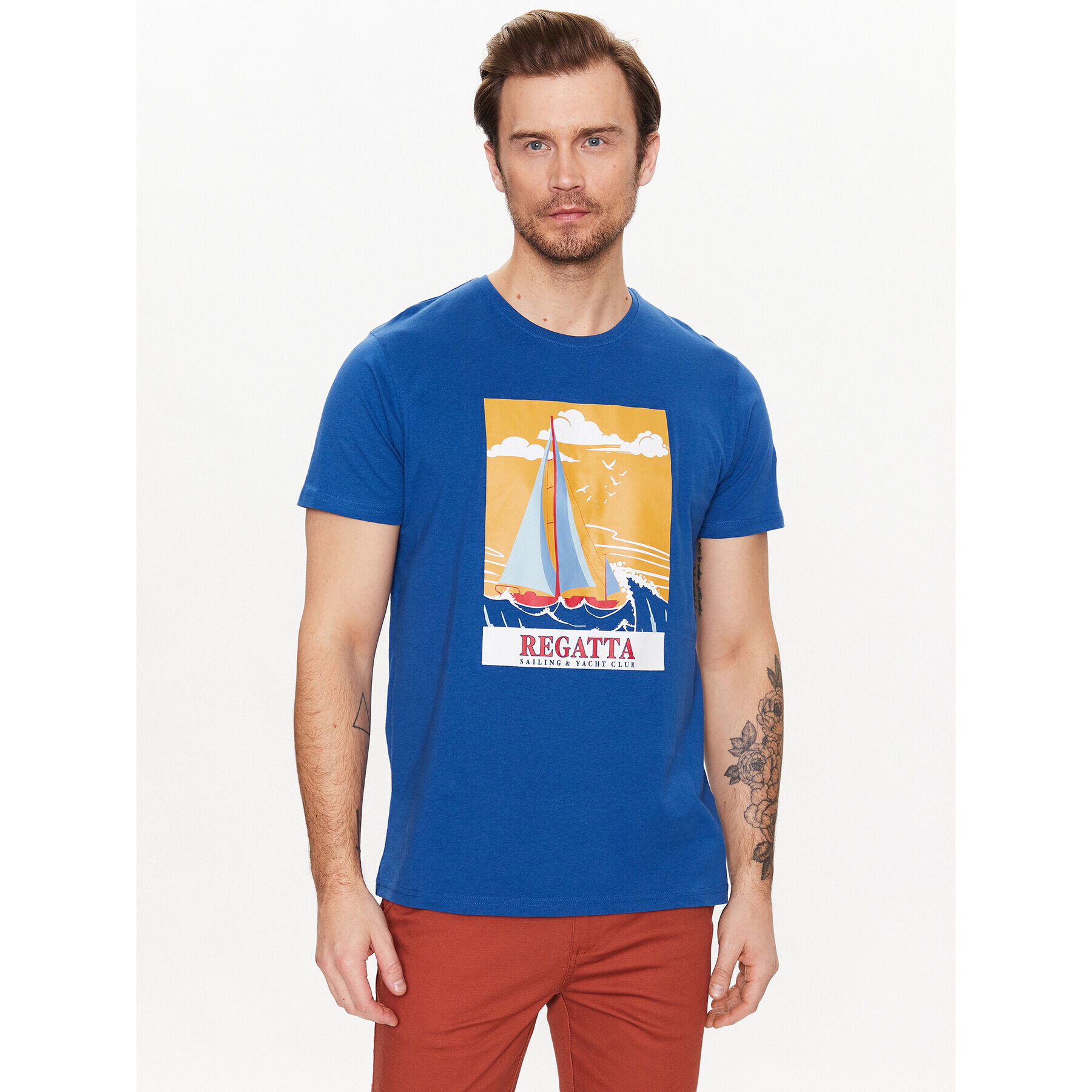 Regatta T-Shirt Cline VII RMT263 Modrá Regular Fit - Pepit.cz