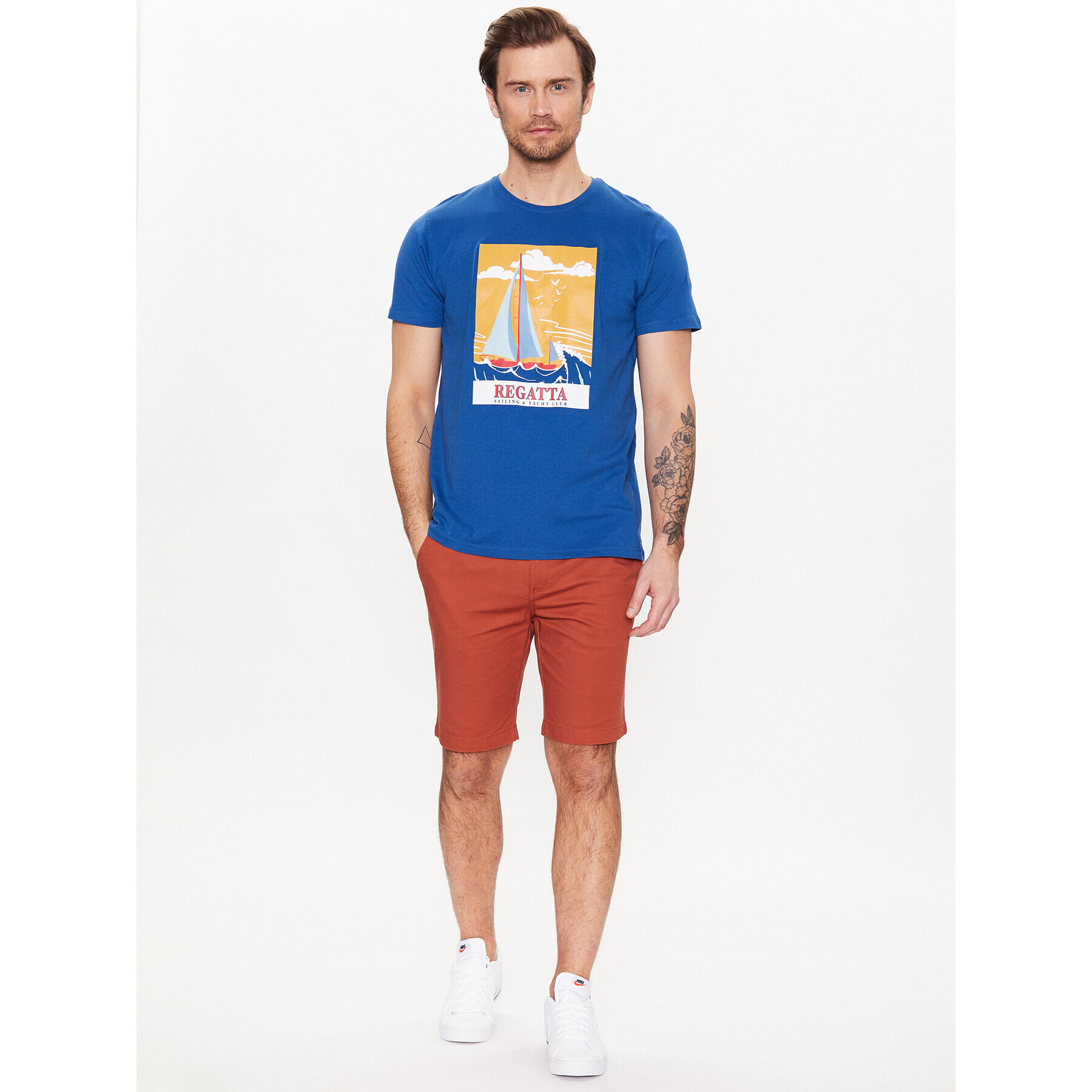 Regatta T-Shirt Cline VII RMT263 Modrá Regular Fit - Pepit.cz