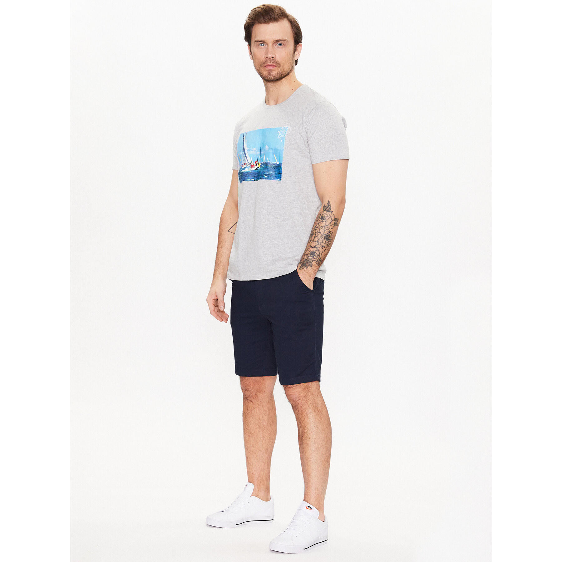 Regatta T-Shirt Cline VII RMT263 Šedá Regular Fit - Pepit.cz