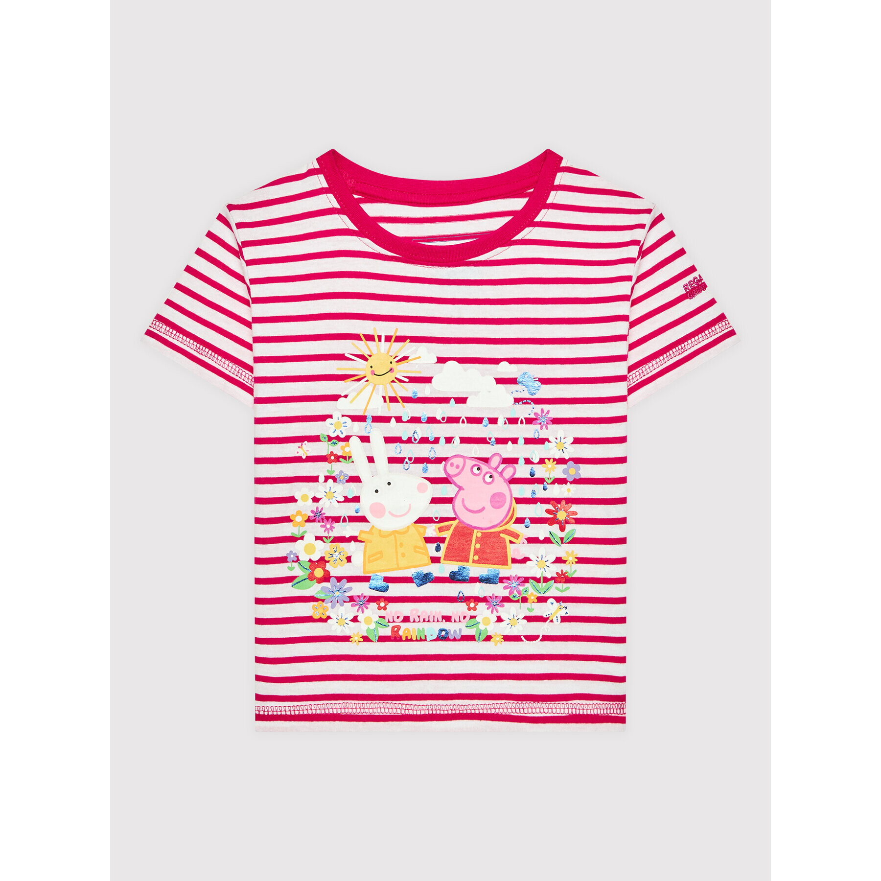 Regatta T-Shirt Peppa Stripe RKT139 Růžová Regular Fit - Pepit.cz