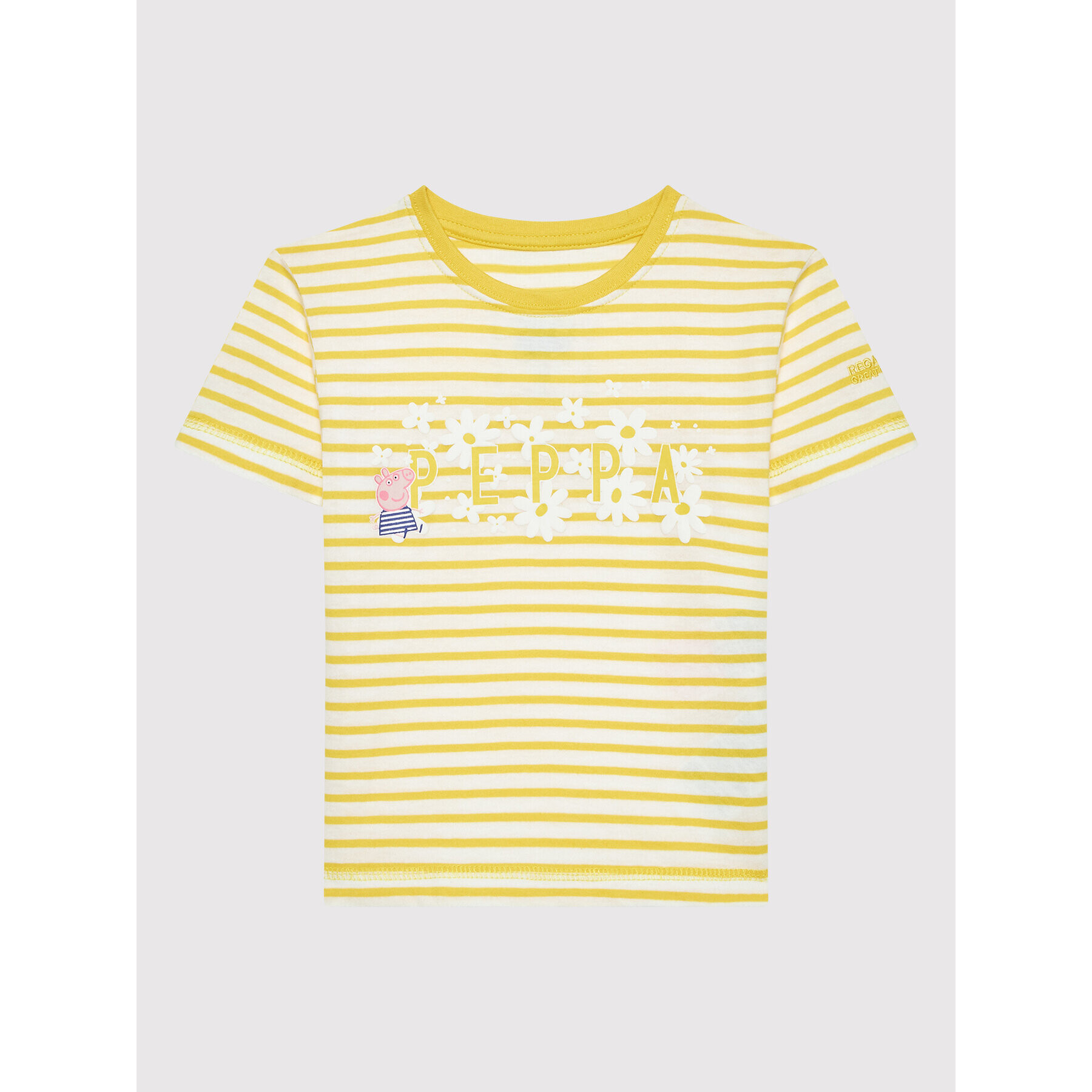 Regatta T-Shirt Peppa Stripe RKT139 Žlutá Regular Fit - Pepit.cz