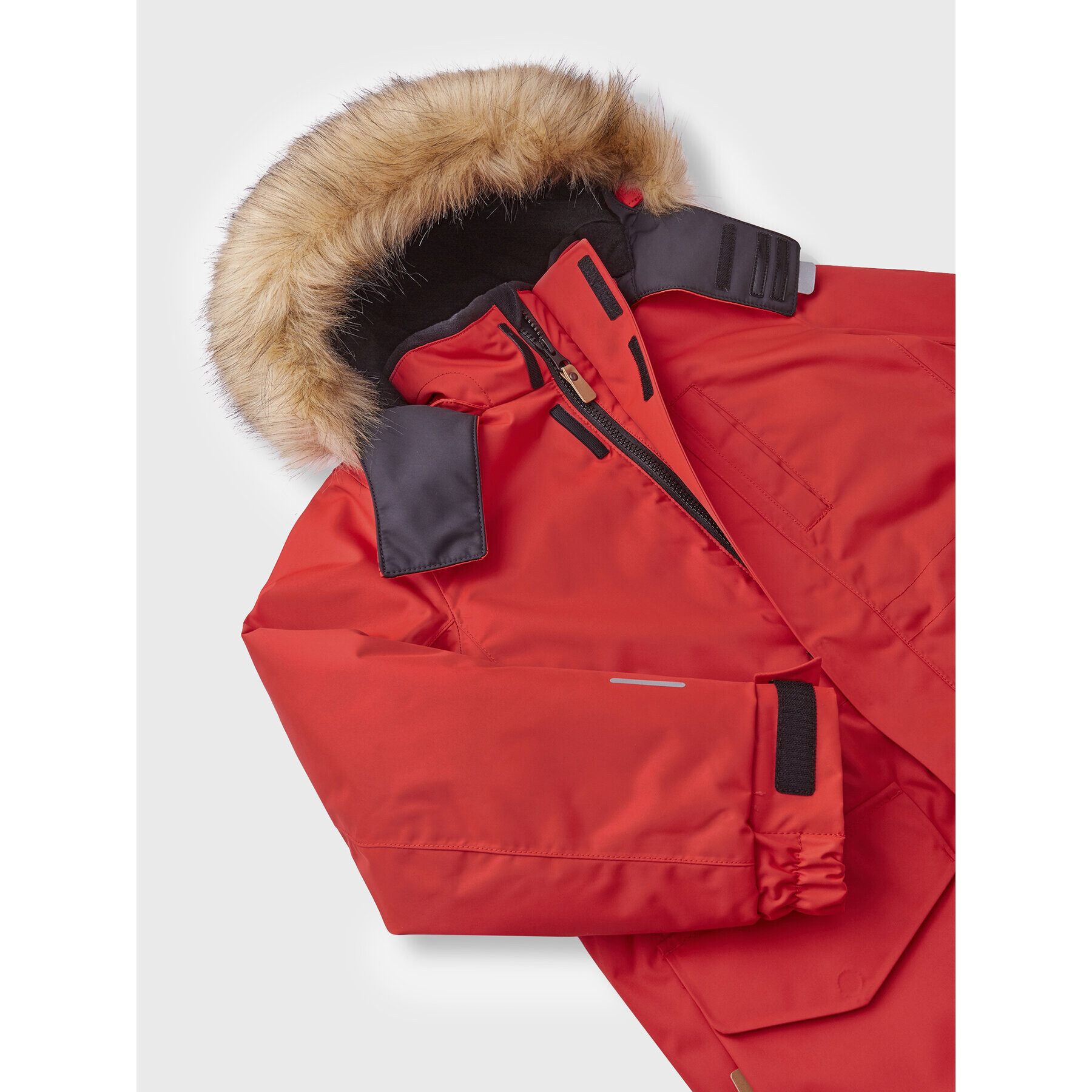 Reima Parka Naapuri 5100105A Červená Regular Fit - Pepit.cz