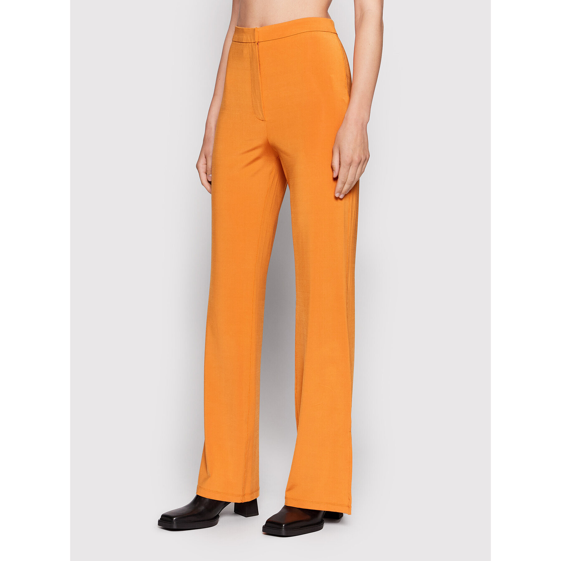 Remain Kalhoty z materiálu Jessie RM1226 Oranžová Slim Fit - Pepit.cz