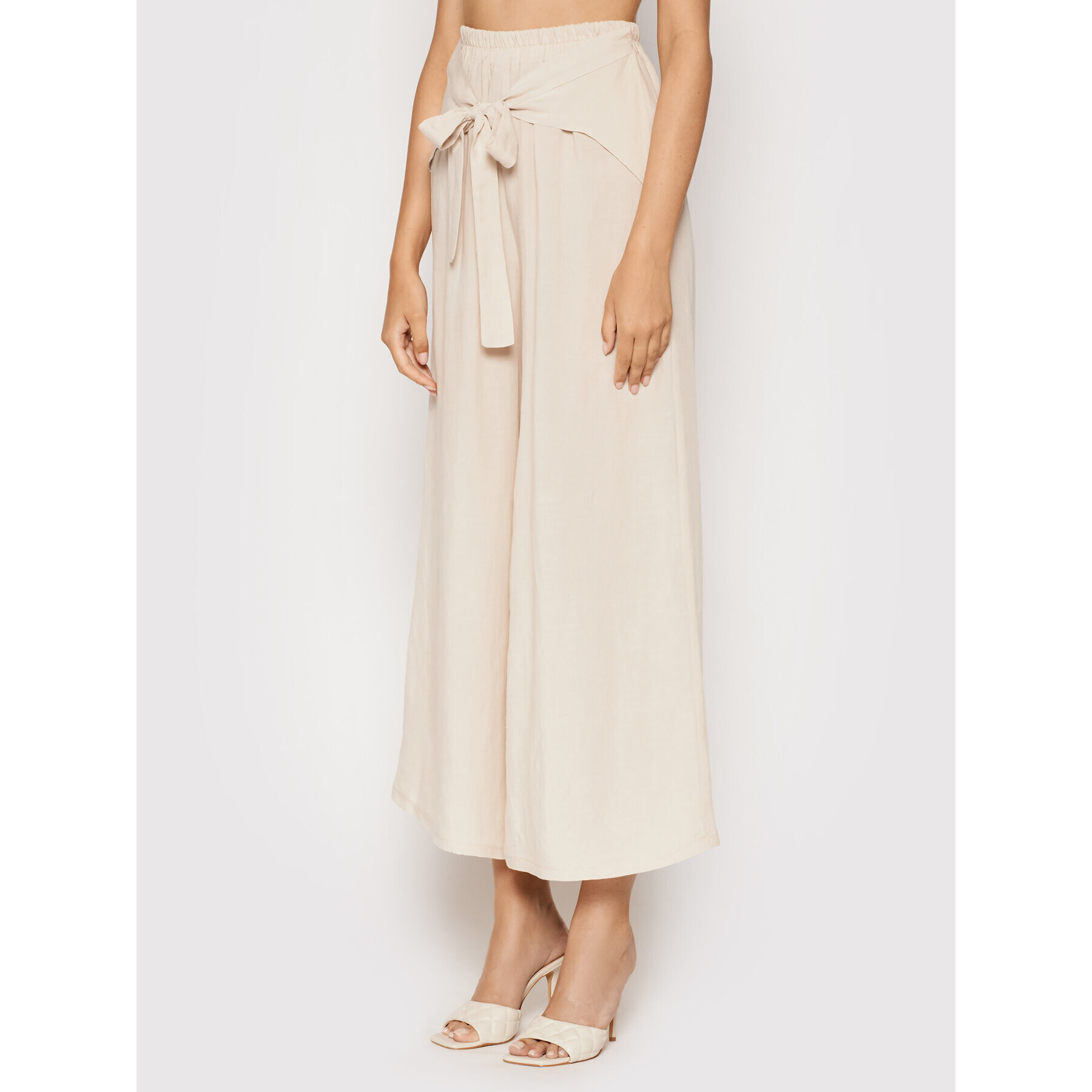 Rinascimento Kalhoty culottes CFC0103465003 Béžová Relaxed Fit - Pepit.cz