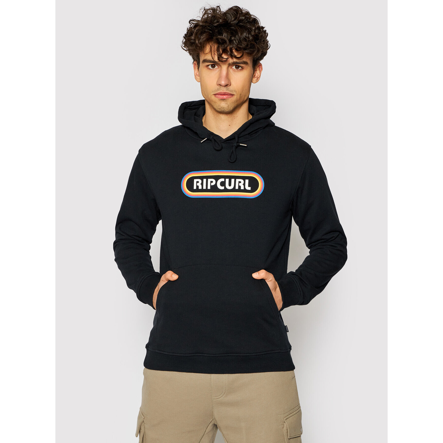 Rip Curl Mikina Hey Muma Hood CFEYI4 Černá Regular Fit - Pepit.cz