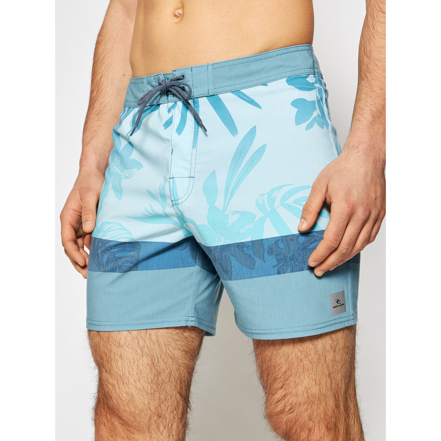 Rip Curl Plavecké šortky Mirage Retro Jungle CBONG4 Modrá Regular Fit - Pepit.cz