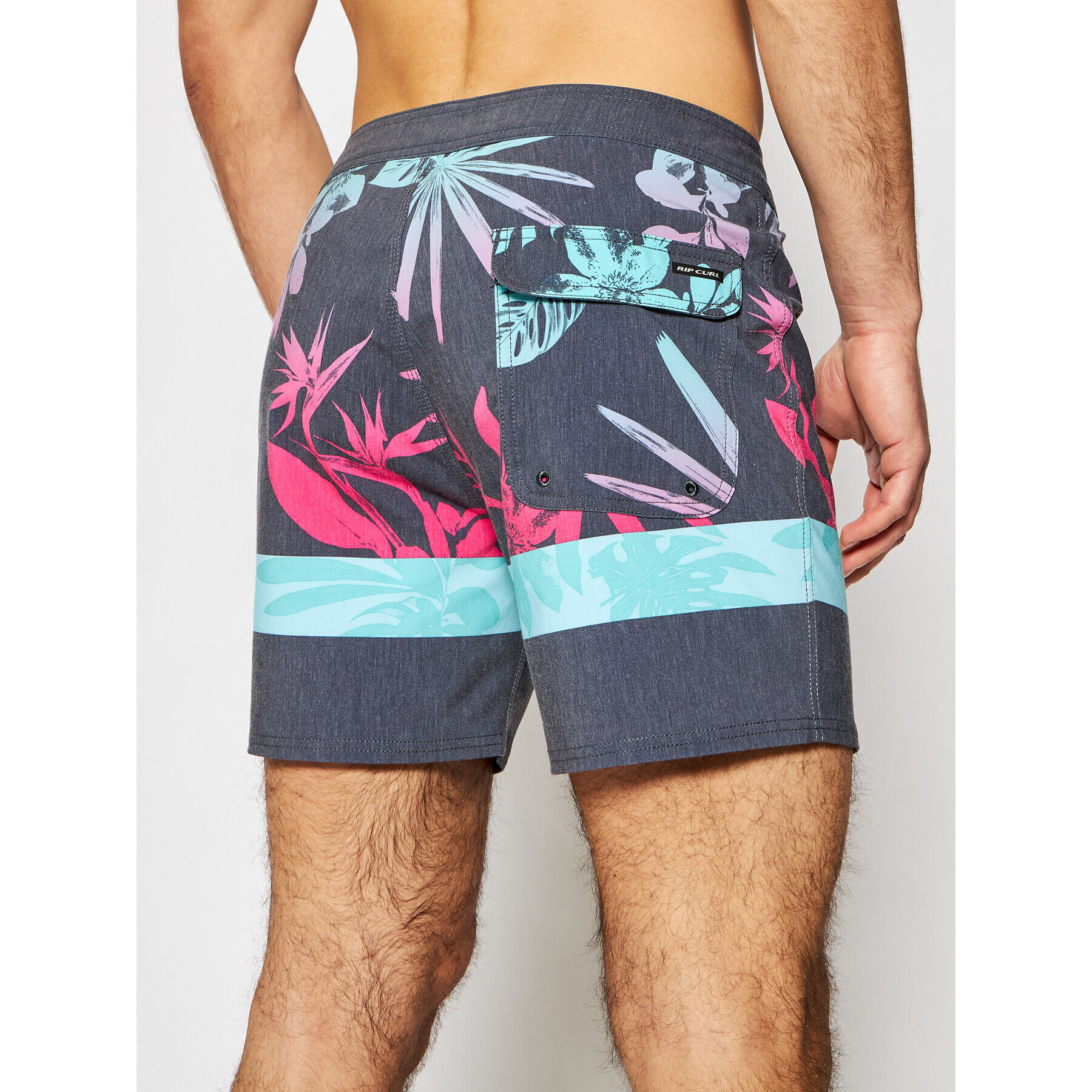 Rip Curl Plavecké šortky Mirage Retro Jungle Šedá Regular Fit - Pepit.cz