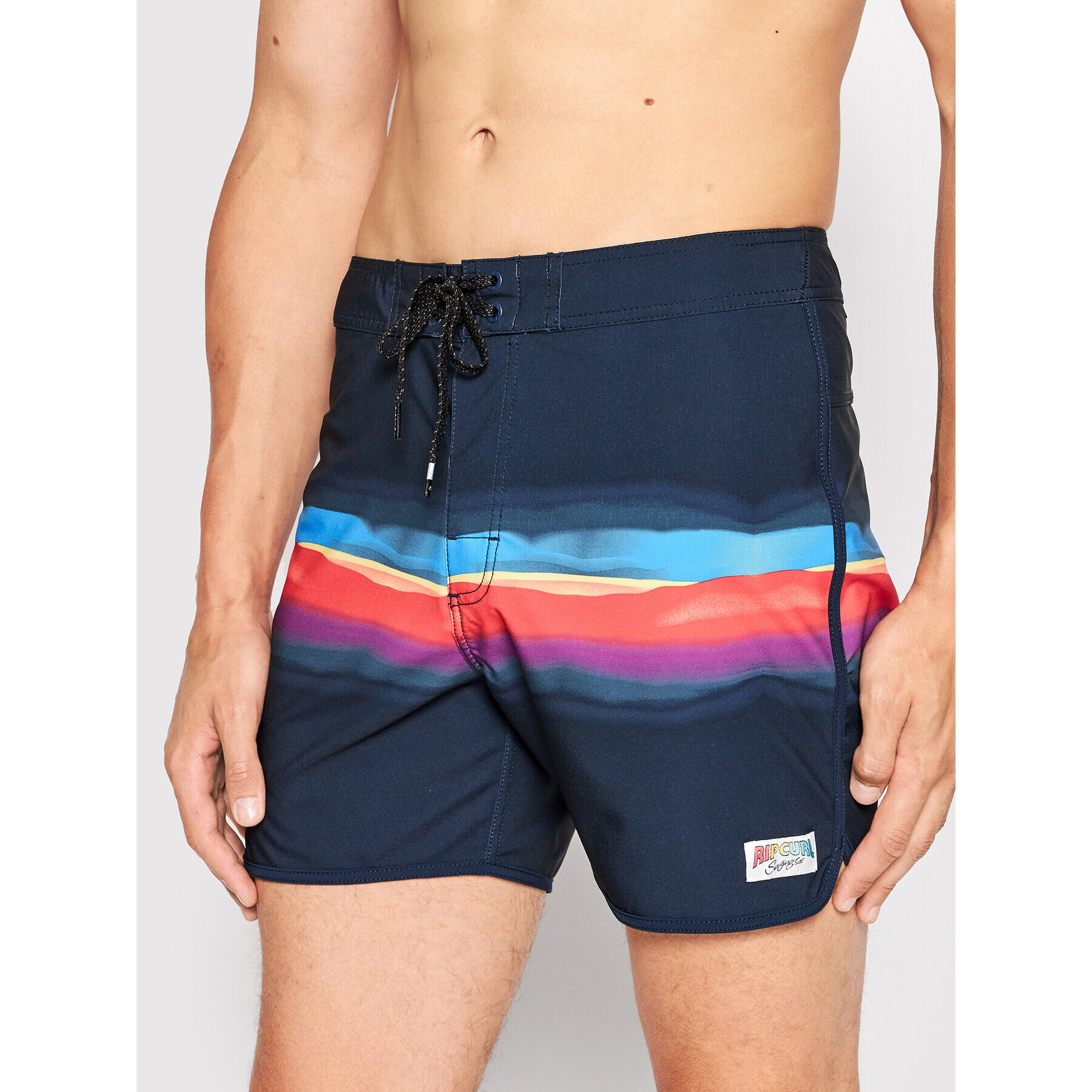 Rip Curl Plavecké šortky Retro Mama Fizz CBOUZ4 Tmavomodrá Regular Fit - Pepit.cz