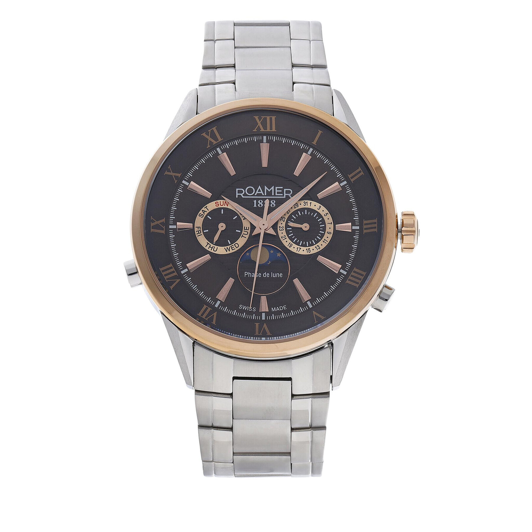 Roamer Hodinky Superior Moonphase 508821 47 63 50 Stříbrná - Pepit.cz