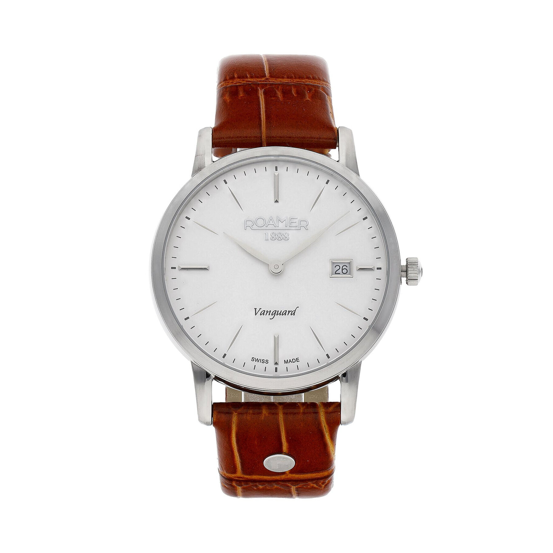 Roamer Hodinky Vanguard Slim Line 979809 41 25 09 Hnědá - Pepit.cz