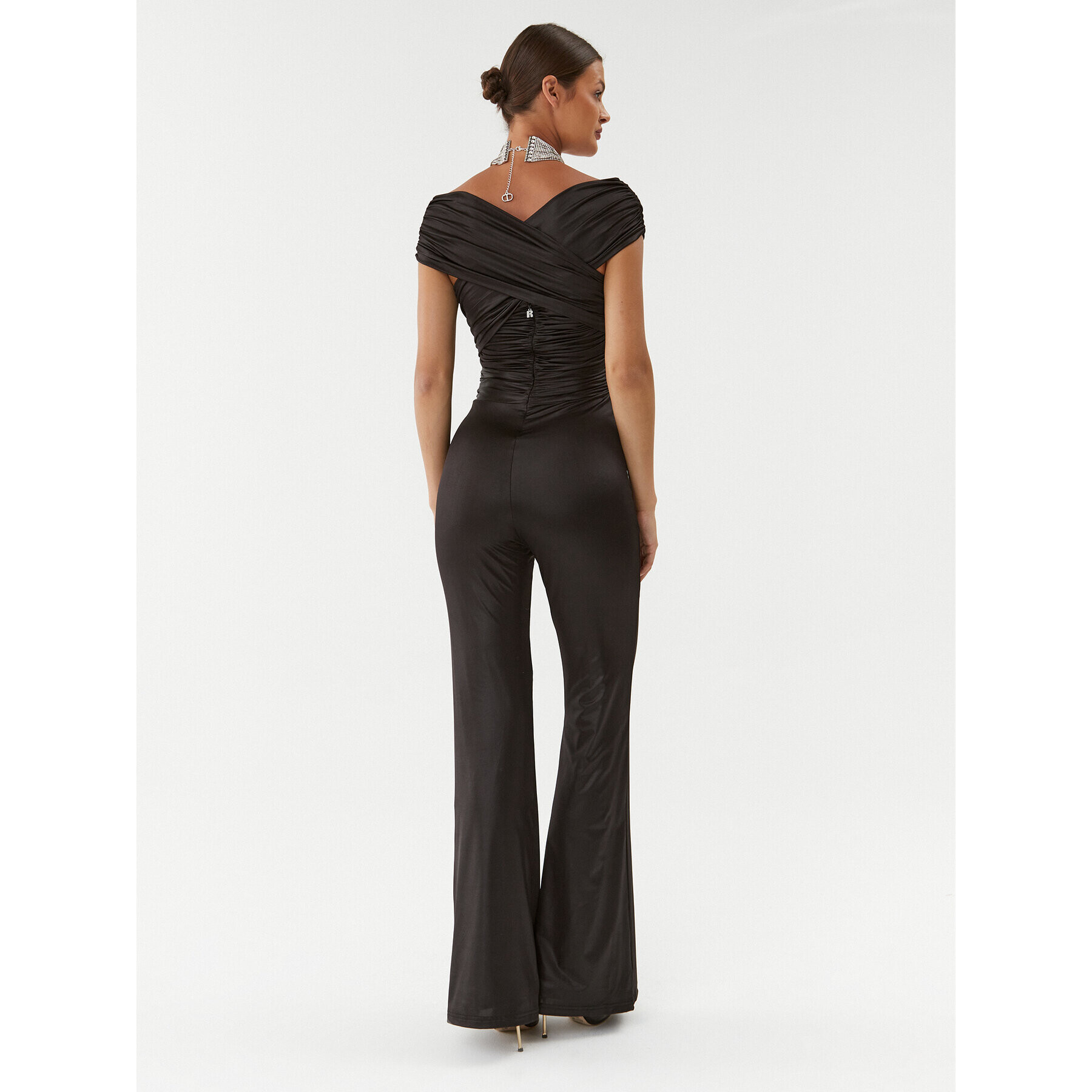 ROTATE Overal Coated Jersey Jumpsuit 111023100 Černá Regular Fit - Pepit.cz