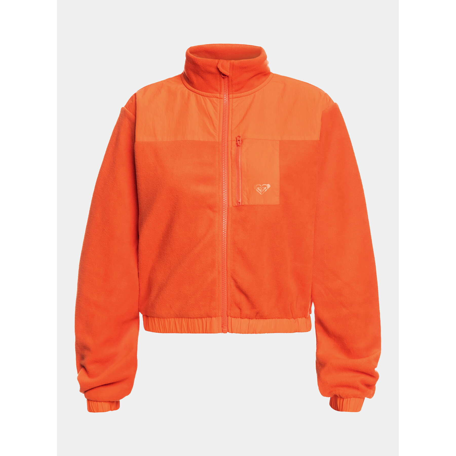 Roxy Fleecová mikina Wow Zip Up Jkt Plfl ERJPF03141 Oranžová Regular Fit - Pepit.cz