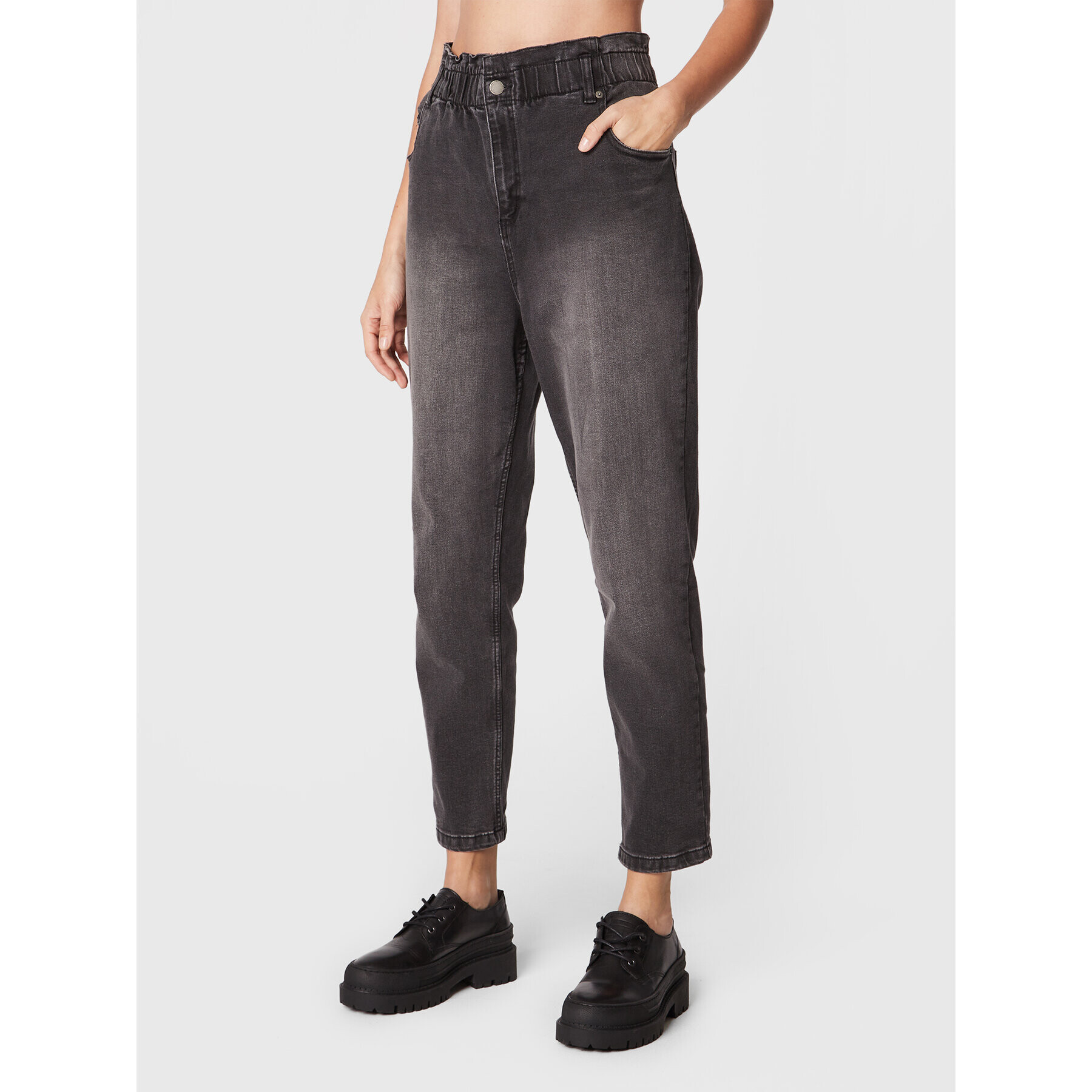 Roxy Jeansy End Game ERJDP03281 Šedá Relaxed Fit - Pepit.cz