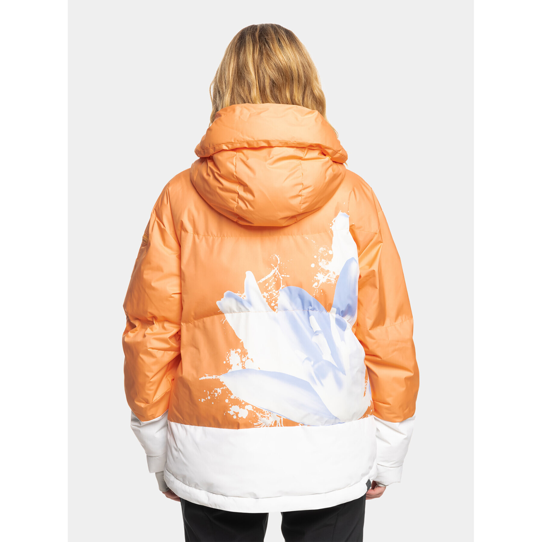 Roxy Lyžařská bunda Chloe Kim Puffy Snjt ERJTJ03427 Oranžová Regular Fit - Pepit.cz