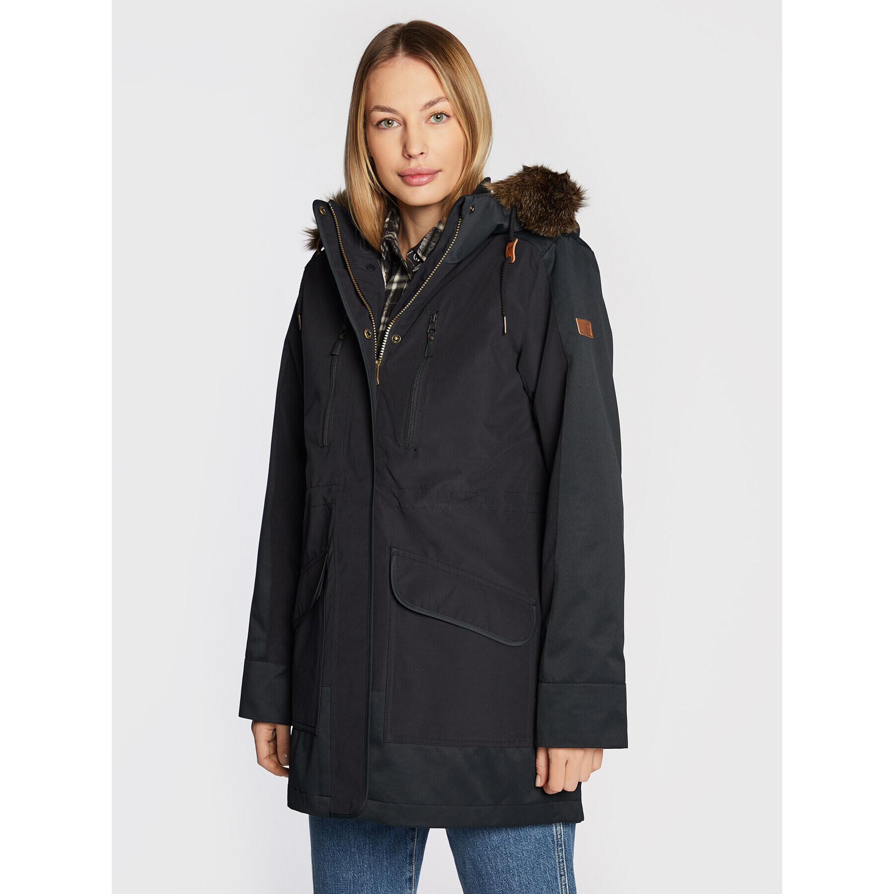 Roxy Parka Amy ERJJK03501 Černá Slim Fit - Pepit.cz