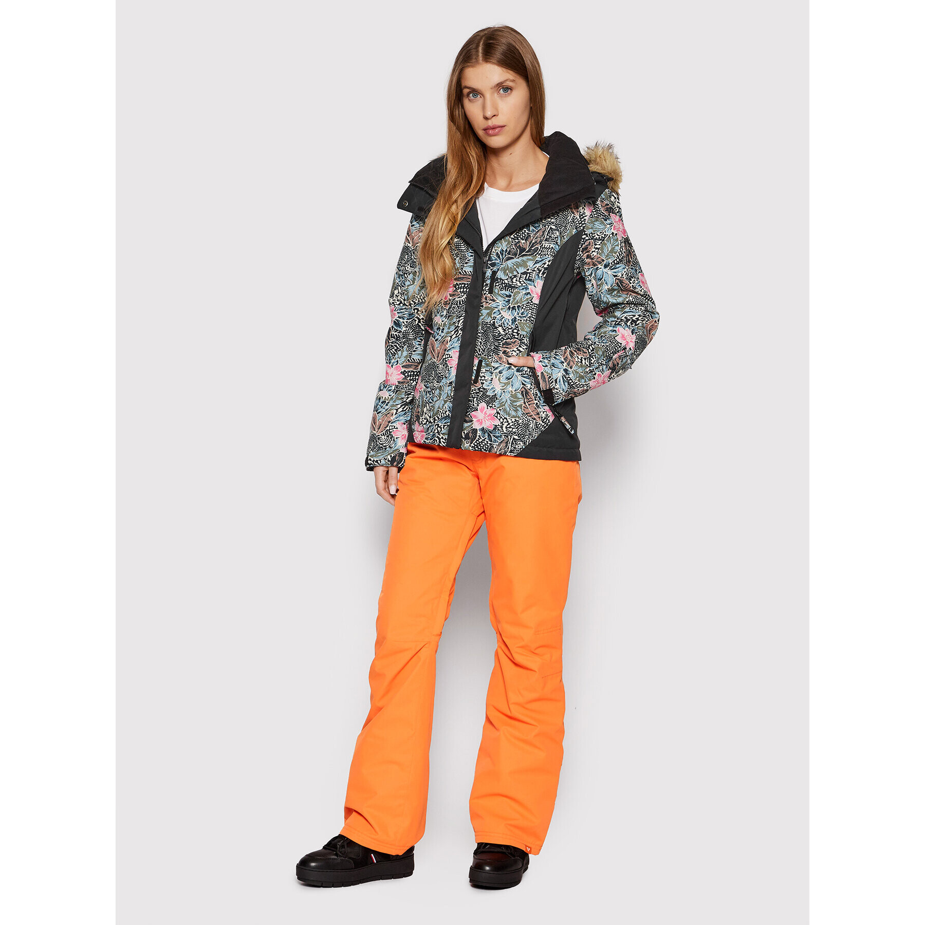 Roxy Snowboardové kalhoty Backyard ERJTP03167 Oranžová Regular Fit - Pepit.cz