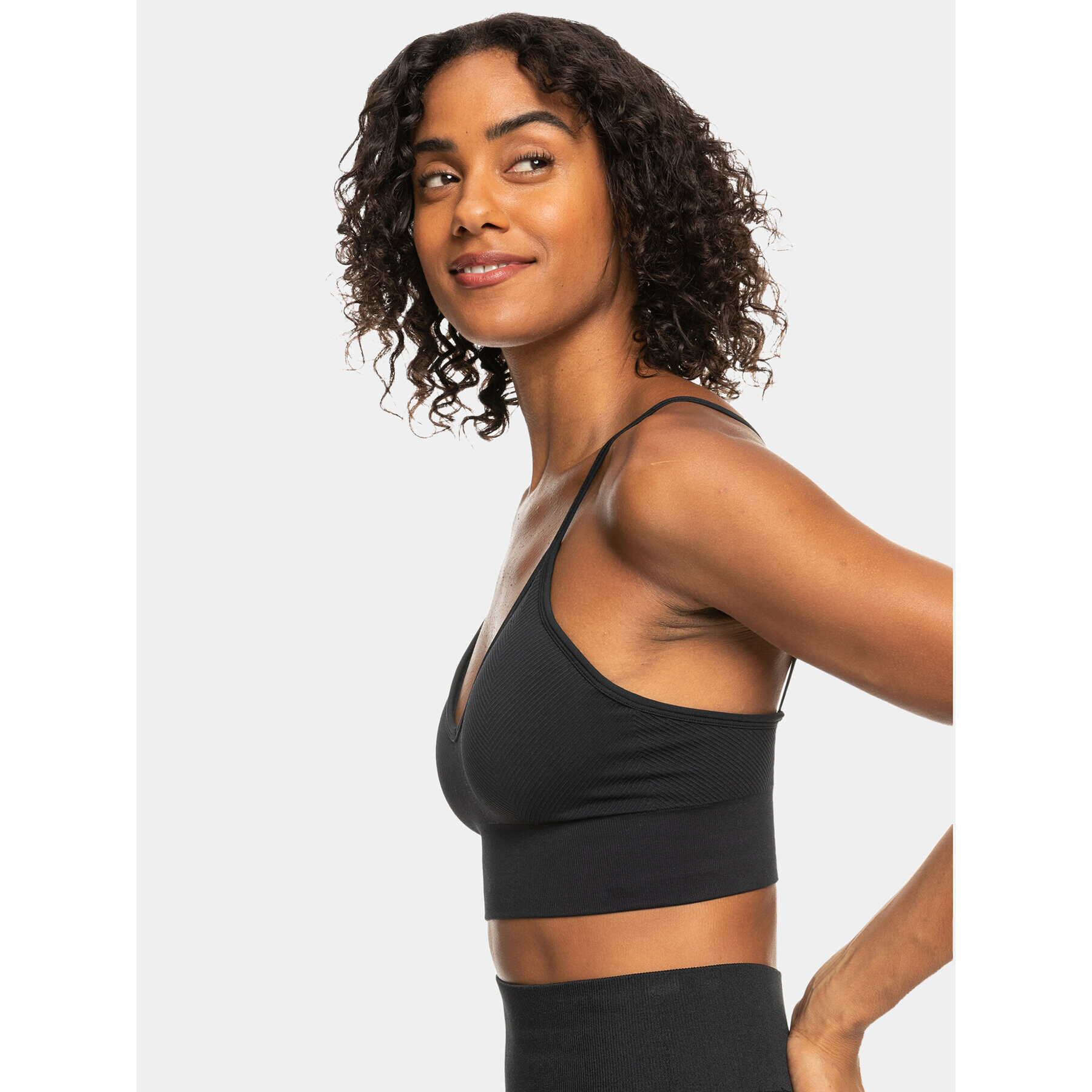 Roxy Sportovní podprsenka Seamless Bra Tops ERJKT04020 Šedá - Pepit.cz