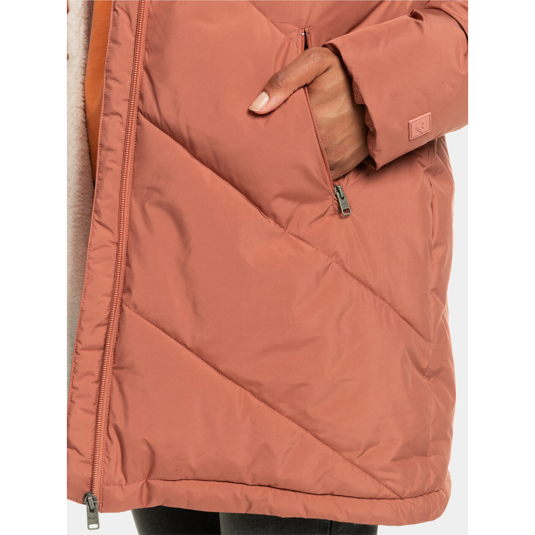 Roxy Vatovaná bunda Better Weather Jckt ERJJK03567 Oranžová Regular Fit - Pepit.cz