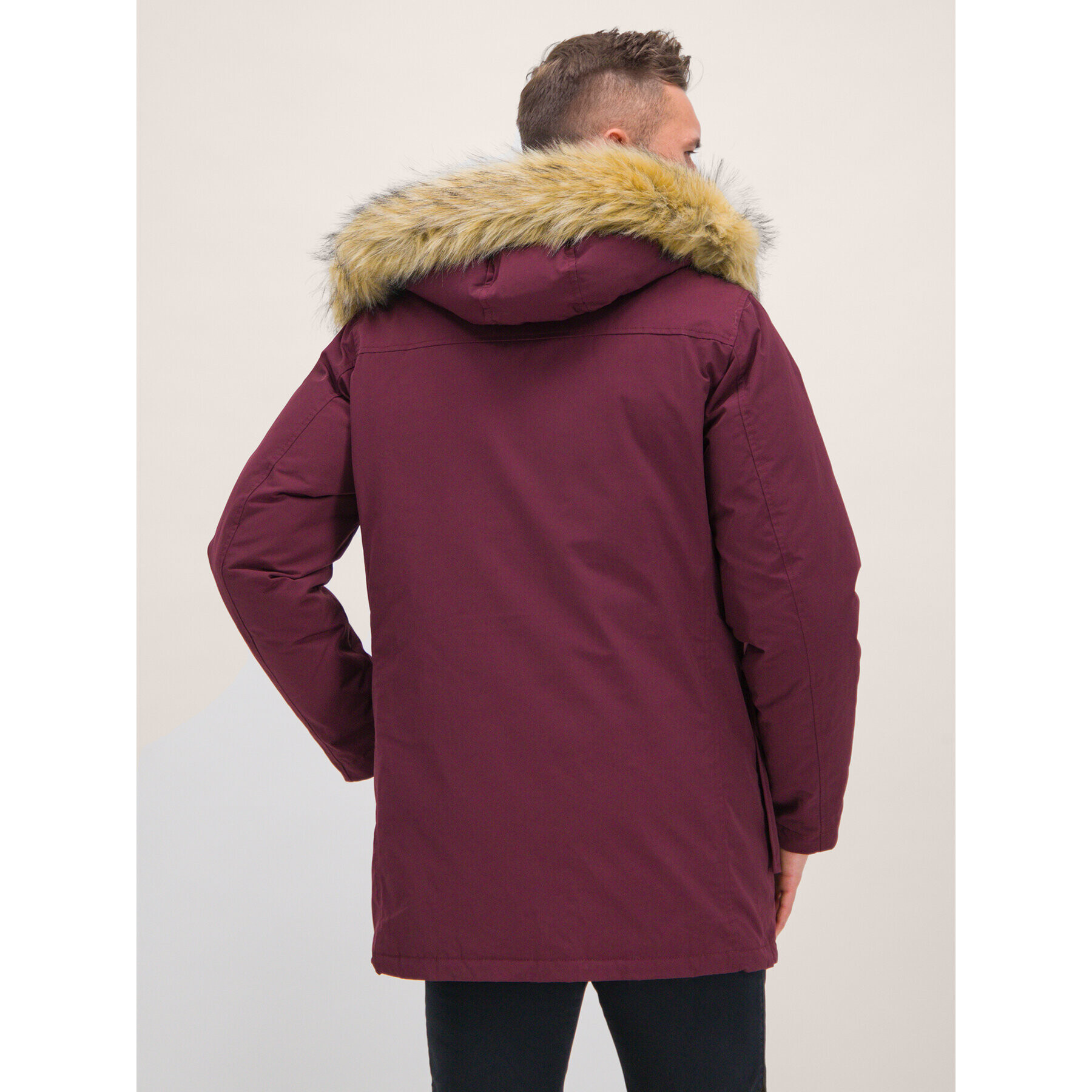 Roy Robson Parka 1946-96 Bordó Slim Fit - Pepit.cz