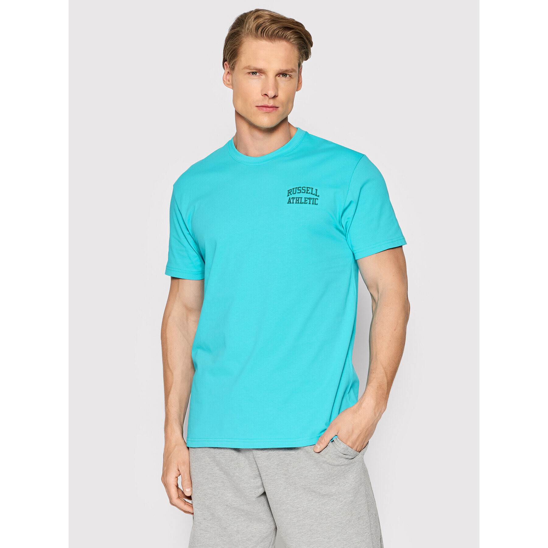 Russell Athletic T-Shirt Al E26051 Modrá Relaxed Fit - Pepit.cz