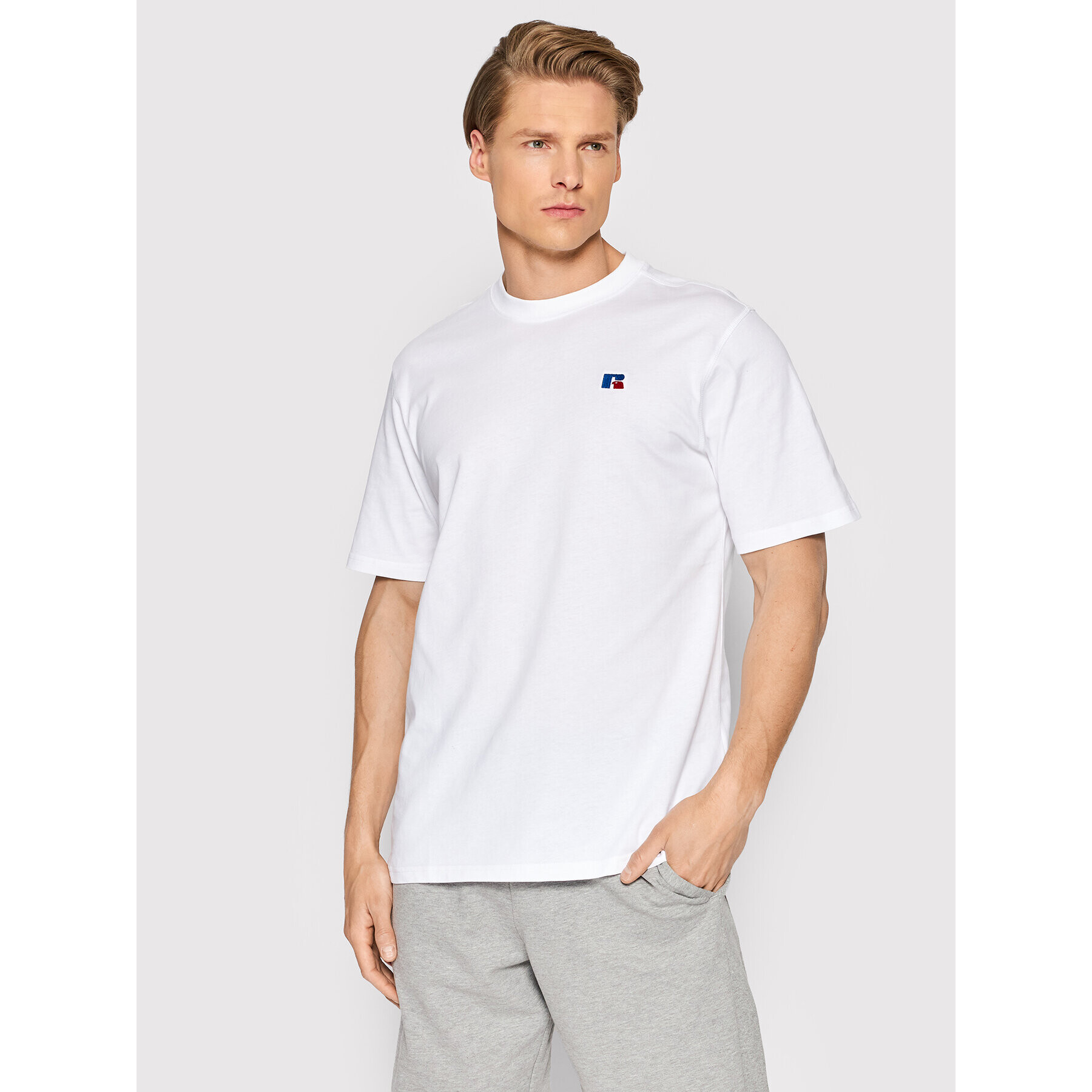 Russell Athletic T-Shirt Baseliners E26081 Bílá Regular Fit - Pepit.cz