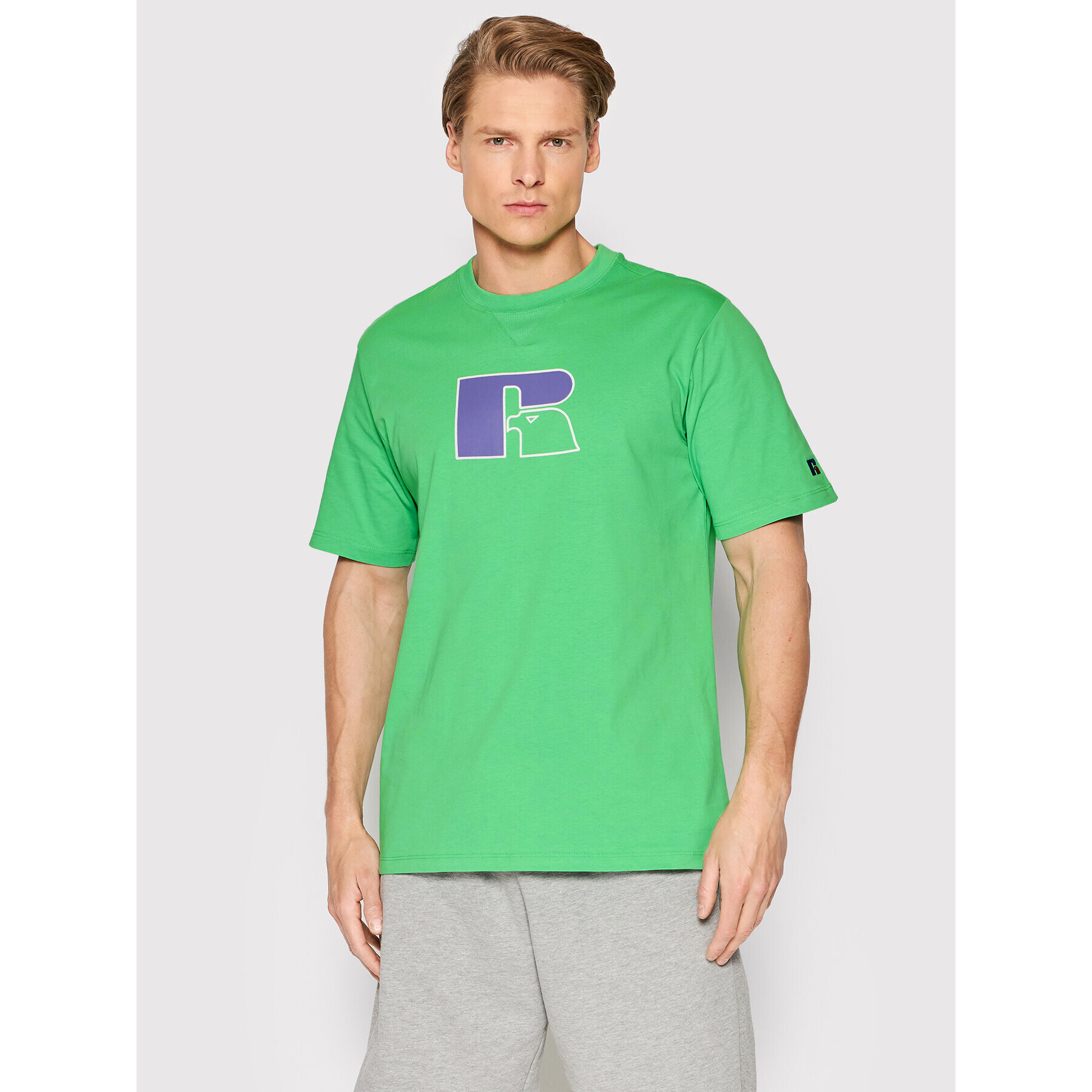 Russell Athletic T-Shirt Jerry E26091 Zelená Relaxed Fit - Pepit.cz