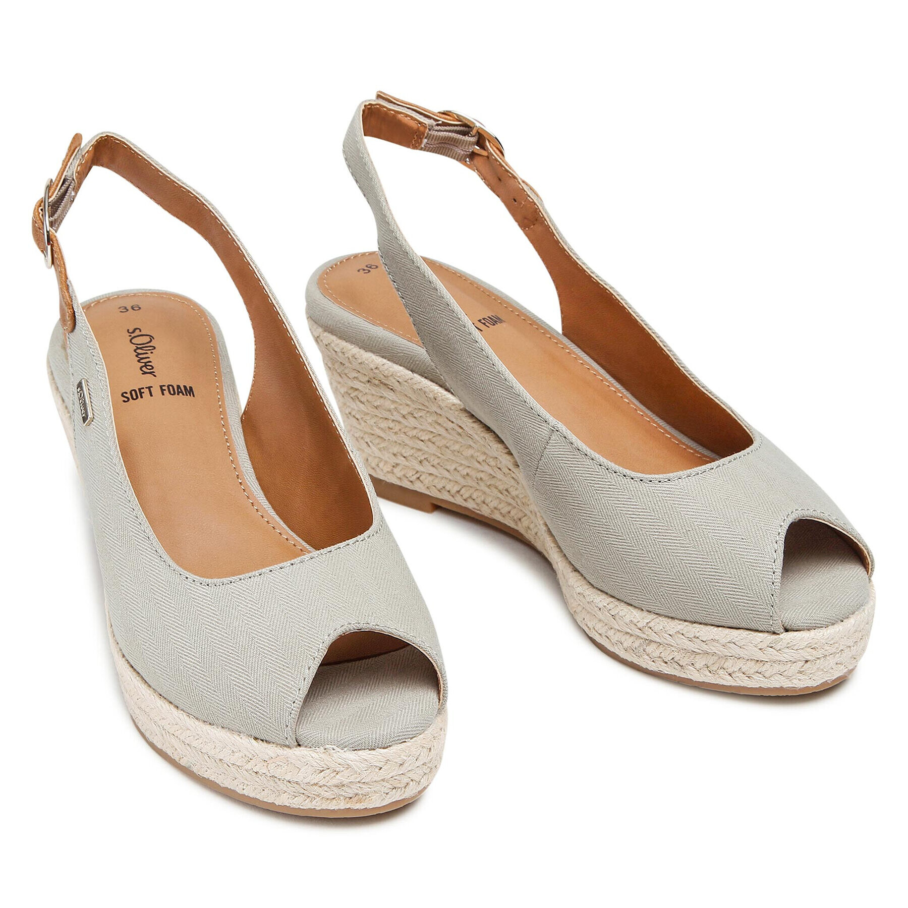 s.Oliver Espadrilky 5-29600-28 Zelená - Pepit.cz