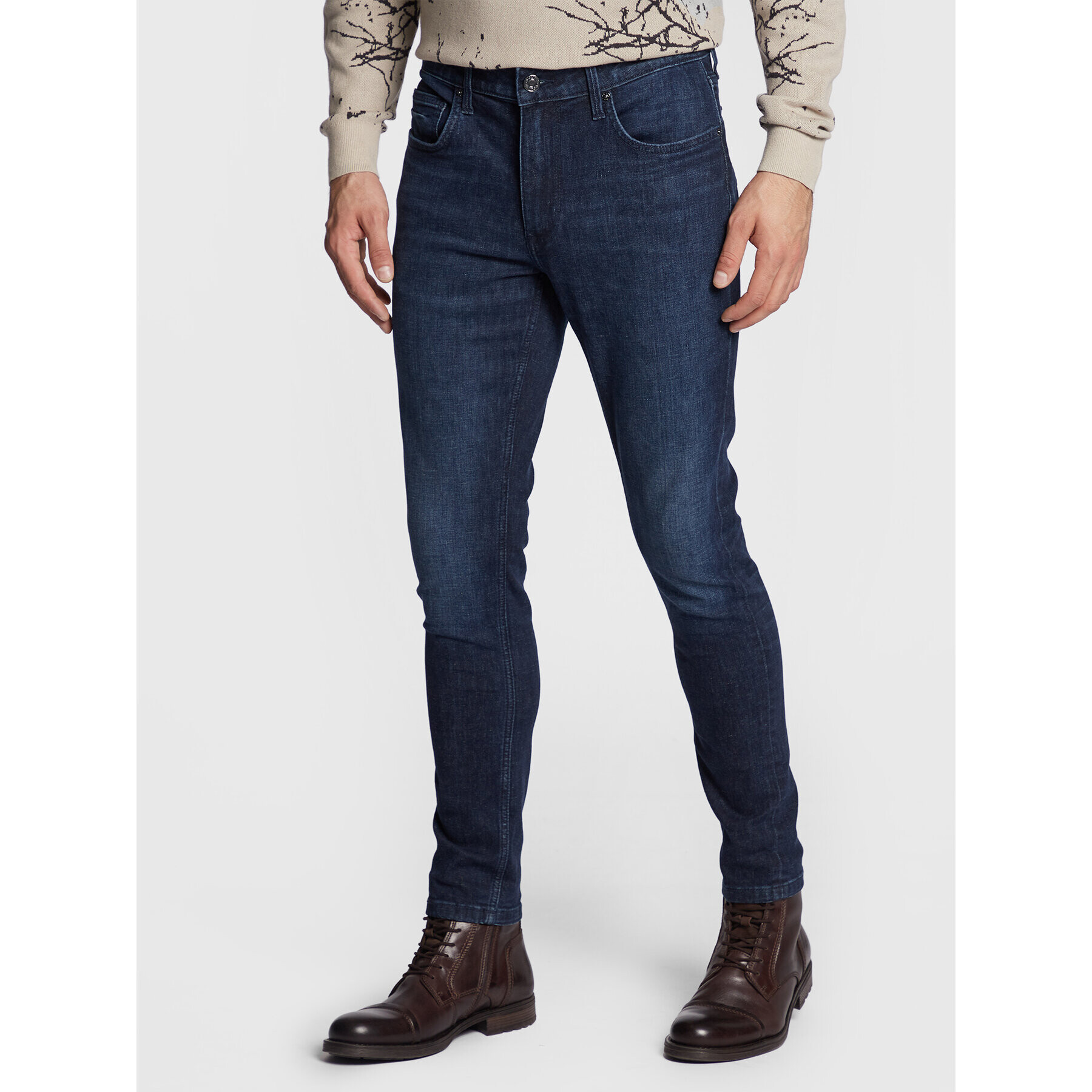 s.Oliver Jeansy 2121659 Tmavomodrá Slim Fit - Pepit.cz