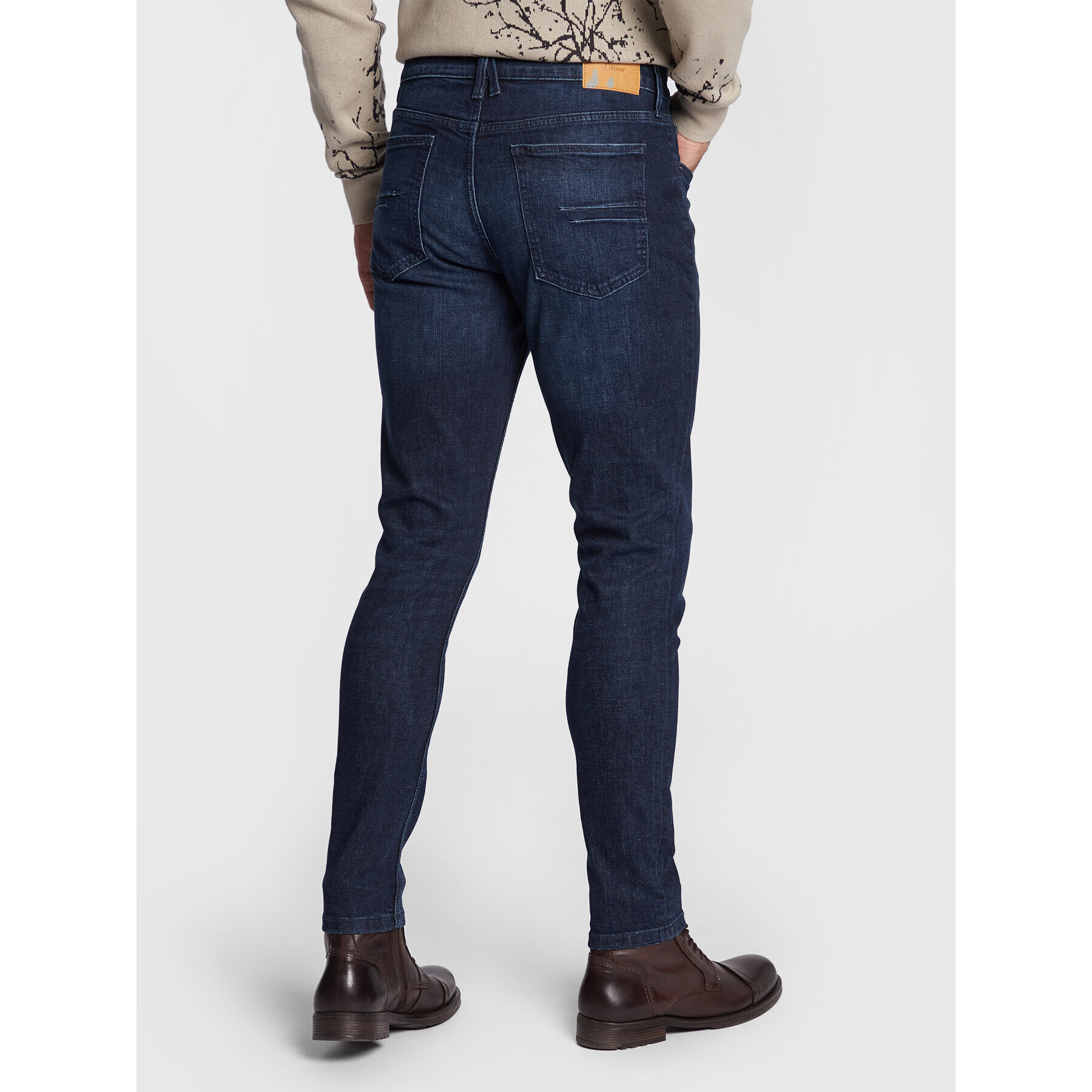 s.Oliver Jeansy 2121659 Tmavomodrá Slim Fit - Pepit.cz